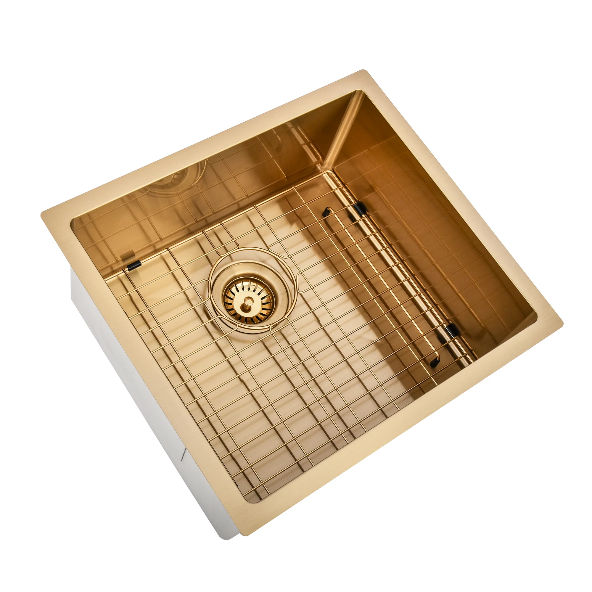 Brushed Gold 500 x 450 x 230mm Kitchen & Laundry Sink - Image 4