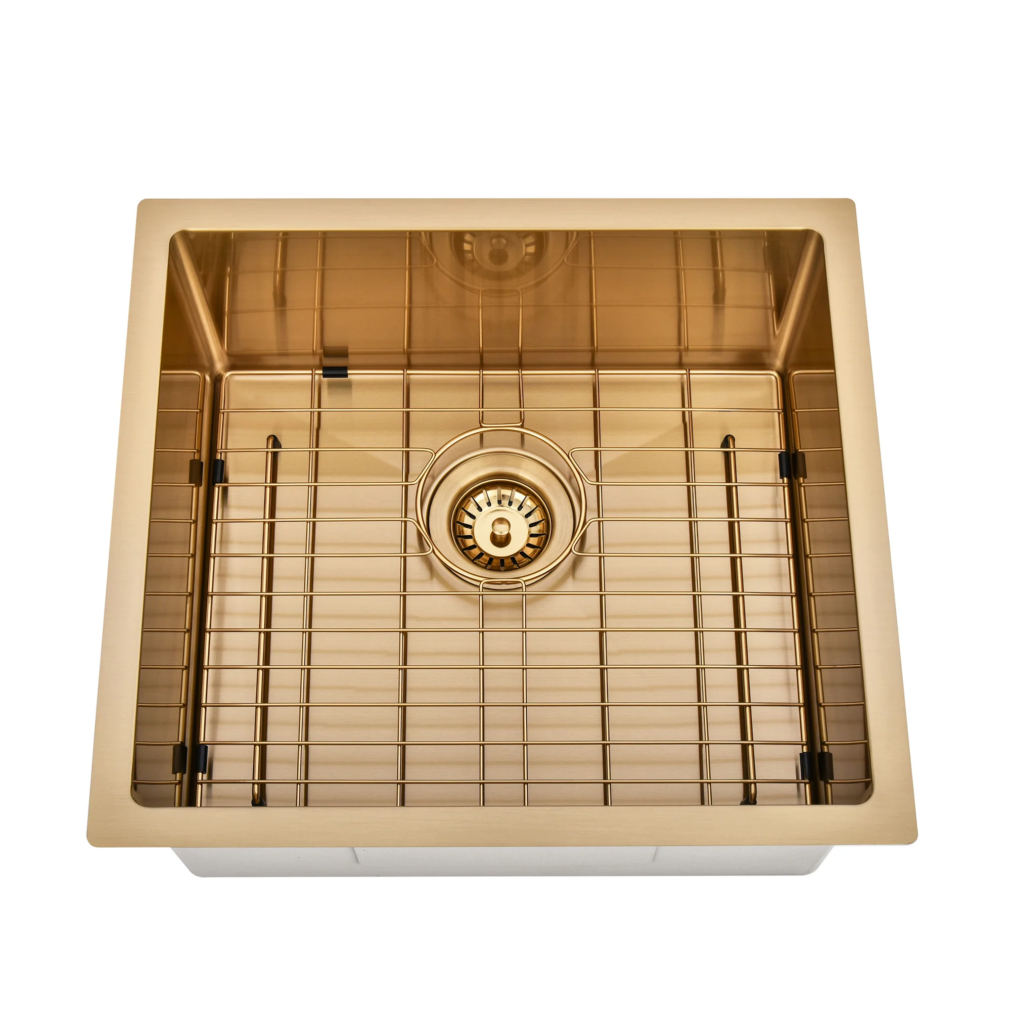 Brushed Gold 500 x 450 x 230mm Kitchen & Laundry Sink - Image 6