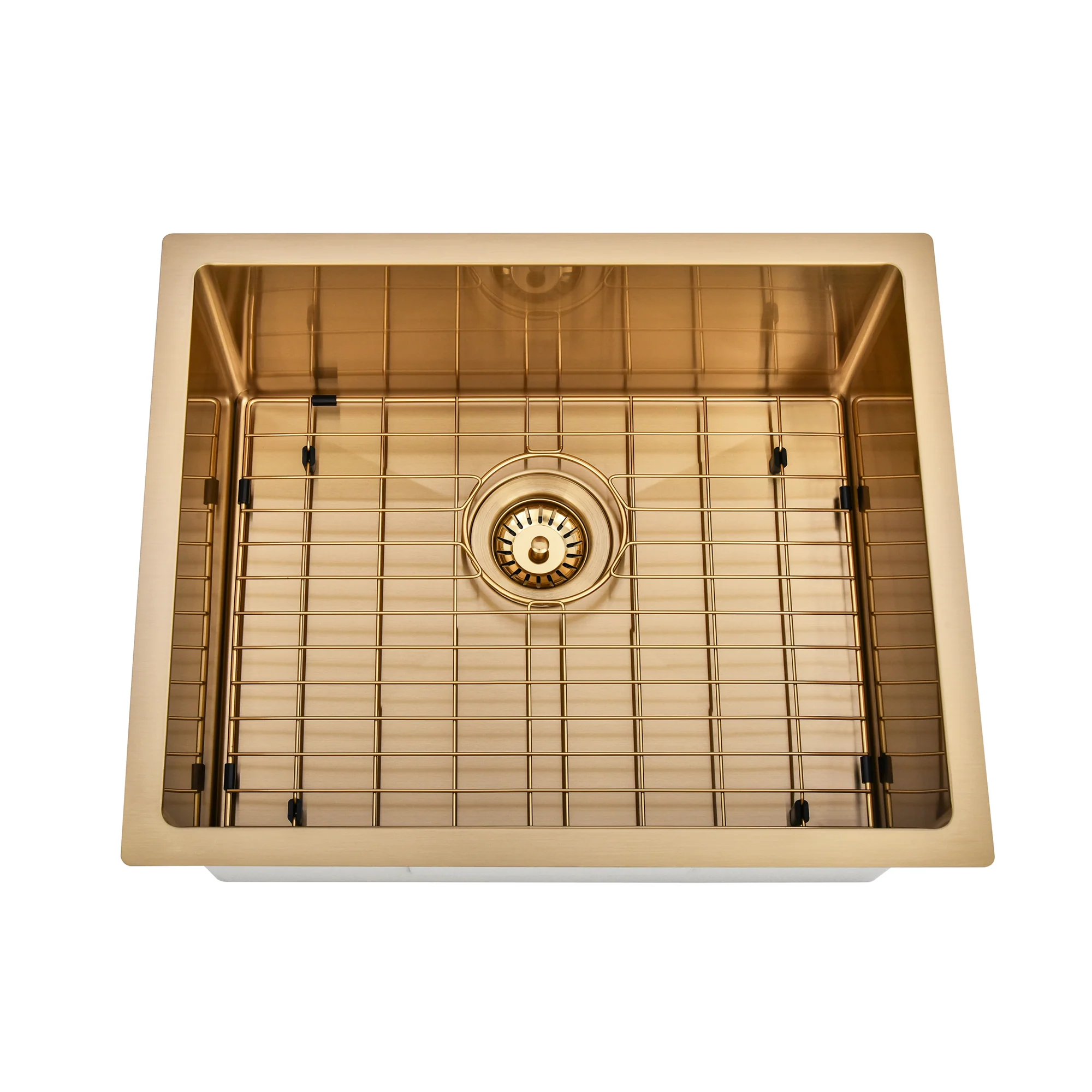 Brushed Gold 550 x 450 x 230mm Kitchen & Laundry Sink - Image 4