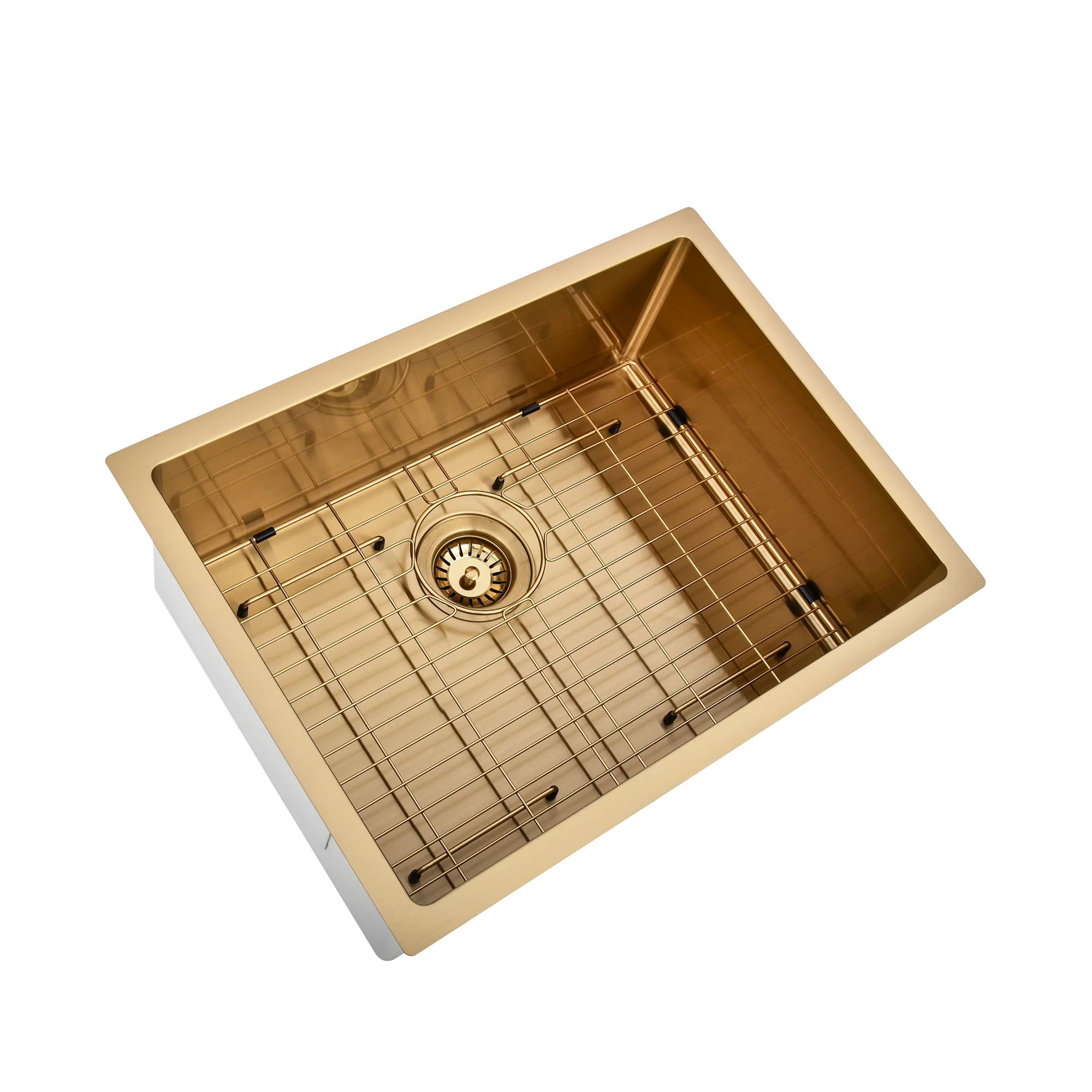 Brushed Gold 600 x 450 x 230mm Kitchen & Laundry Sink - Image 4