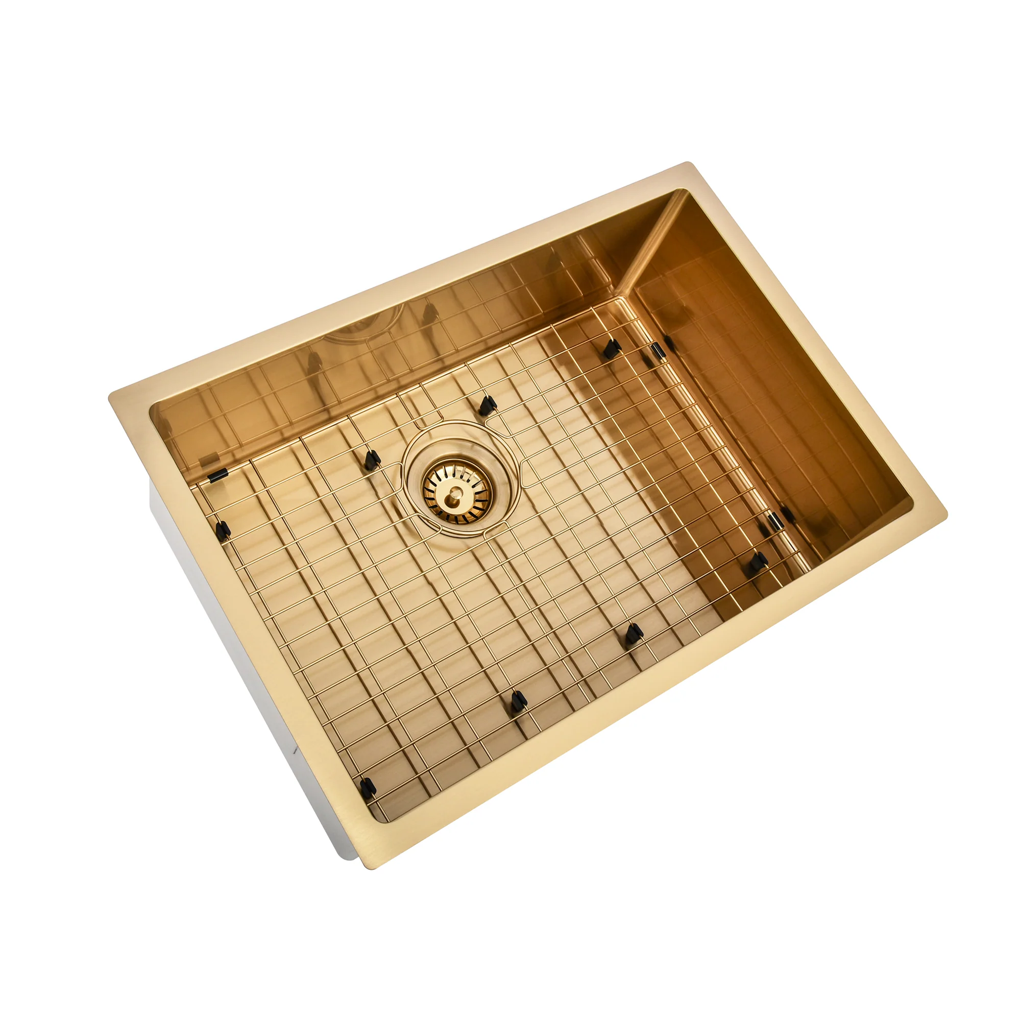 Brushed Gold 650 x 450 x 230mm Kitchen & Laundry Sink - Image 4