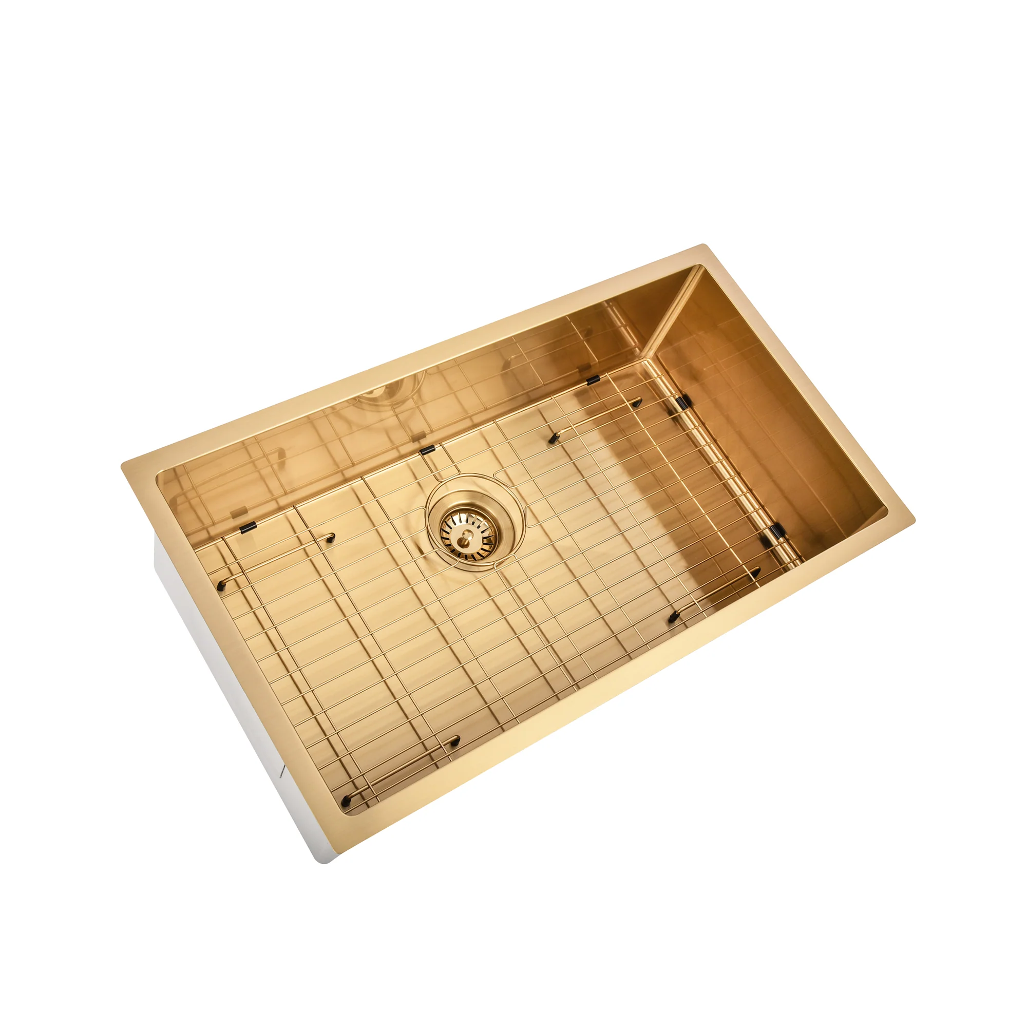 Brushed Gold 750 x 450 x 230mm Kitchen & Laundry Sink - Image 4
