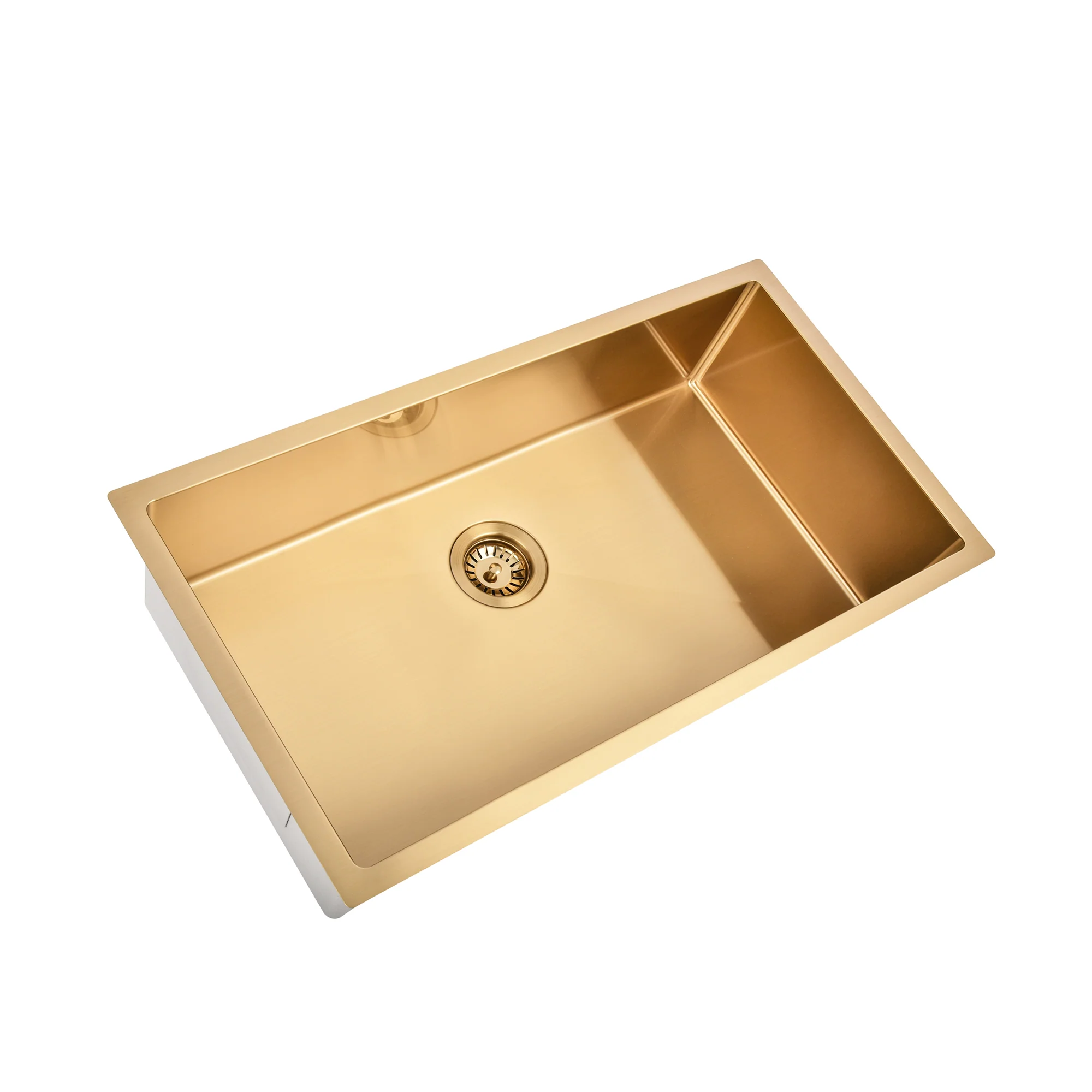Brushed Gold 800 x 450 x 230mm Kitchen & Laundry Sink - Image 3