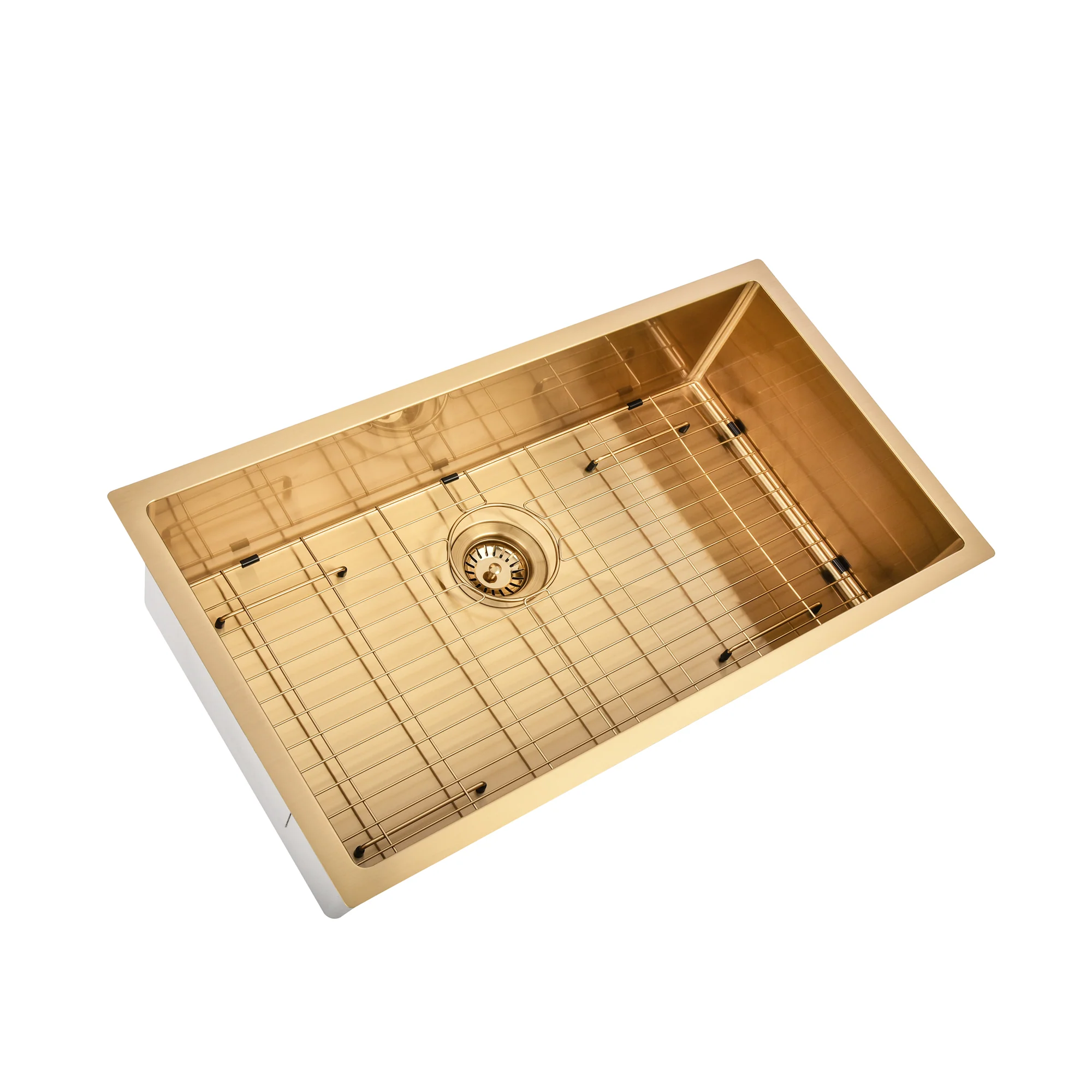 Brushed Gold 800 x 450 x 230mm Kitchen & Laundry Sink - Image 4