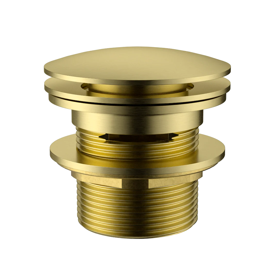 Brushed Gold Overflow 40mm Bath Pop Up Waste