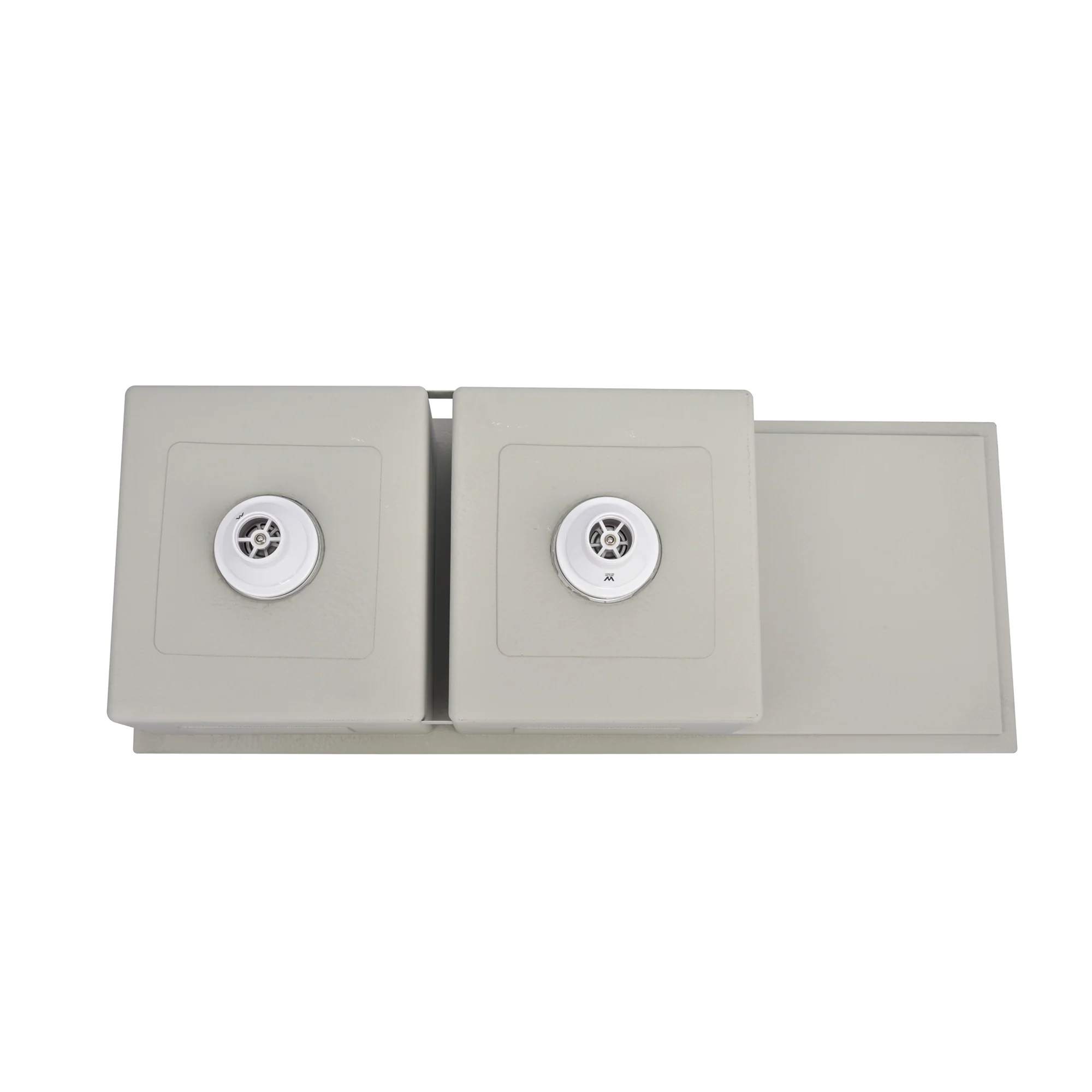 Brushed Gun Metal 1150 x 450 x 230mm Double Bowl Kitchen Sink With Drainer - Image 7