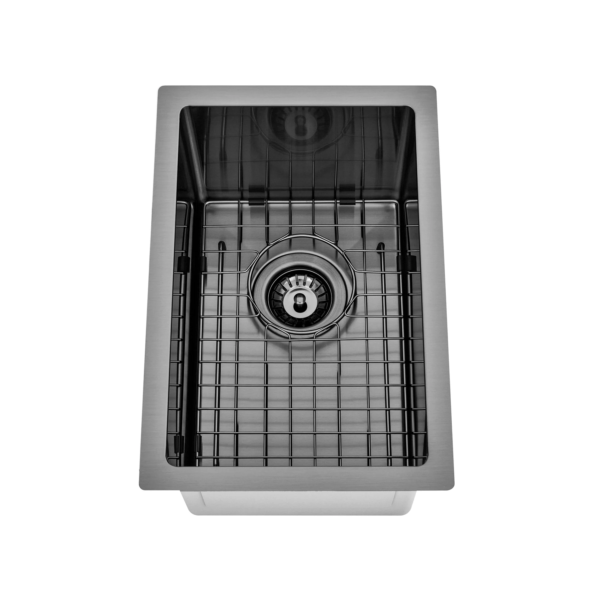 Brushed Gun Metal 250 x 450 x 230mm Kitchen & Laundry Sink - Image 6