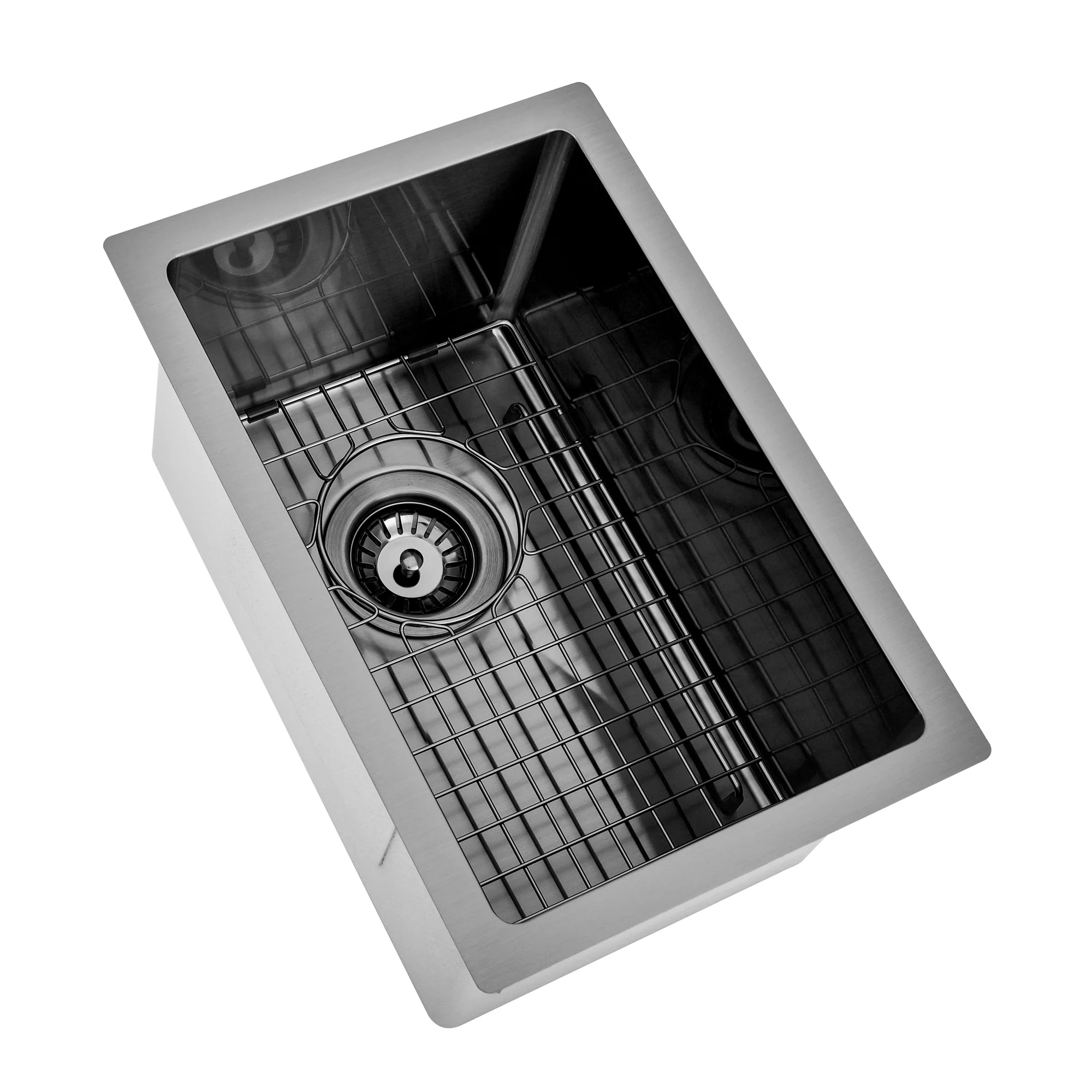 Brushed Gun Metal 250 x 450 x 230mm Kitchen & Laundry Sink - Image 3