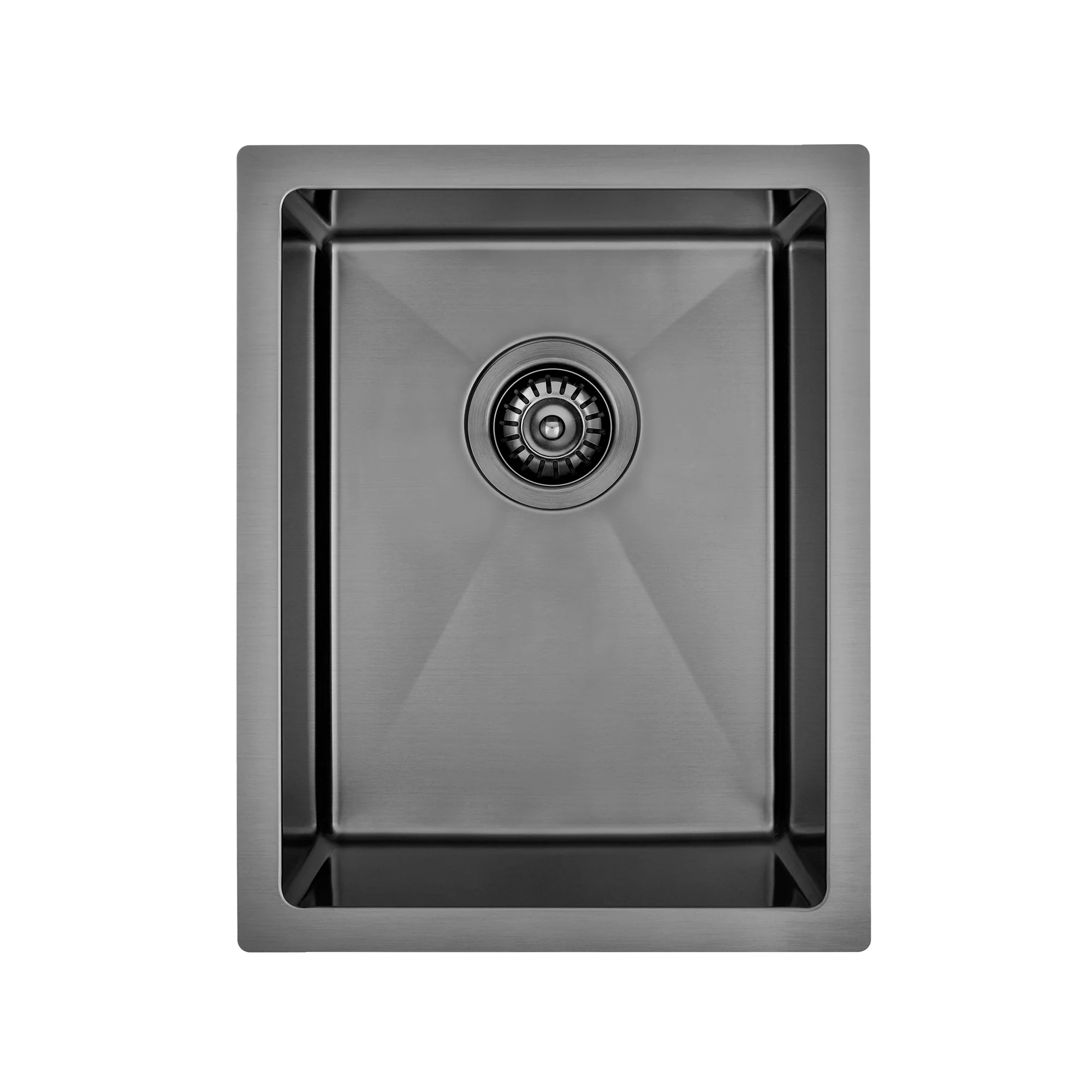 Brushed Gun Metal 350 x 450 x 230mm Kitchen & Laundry Sink