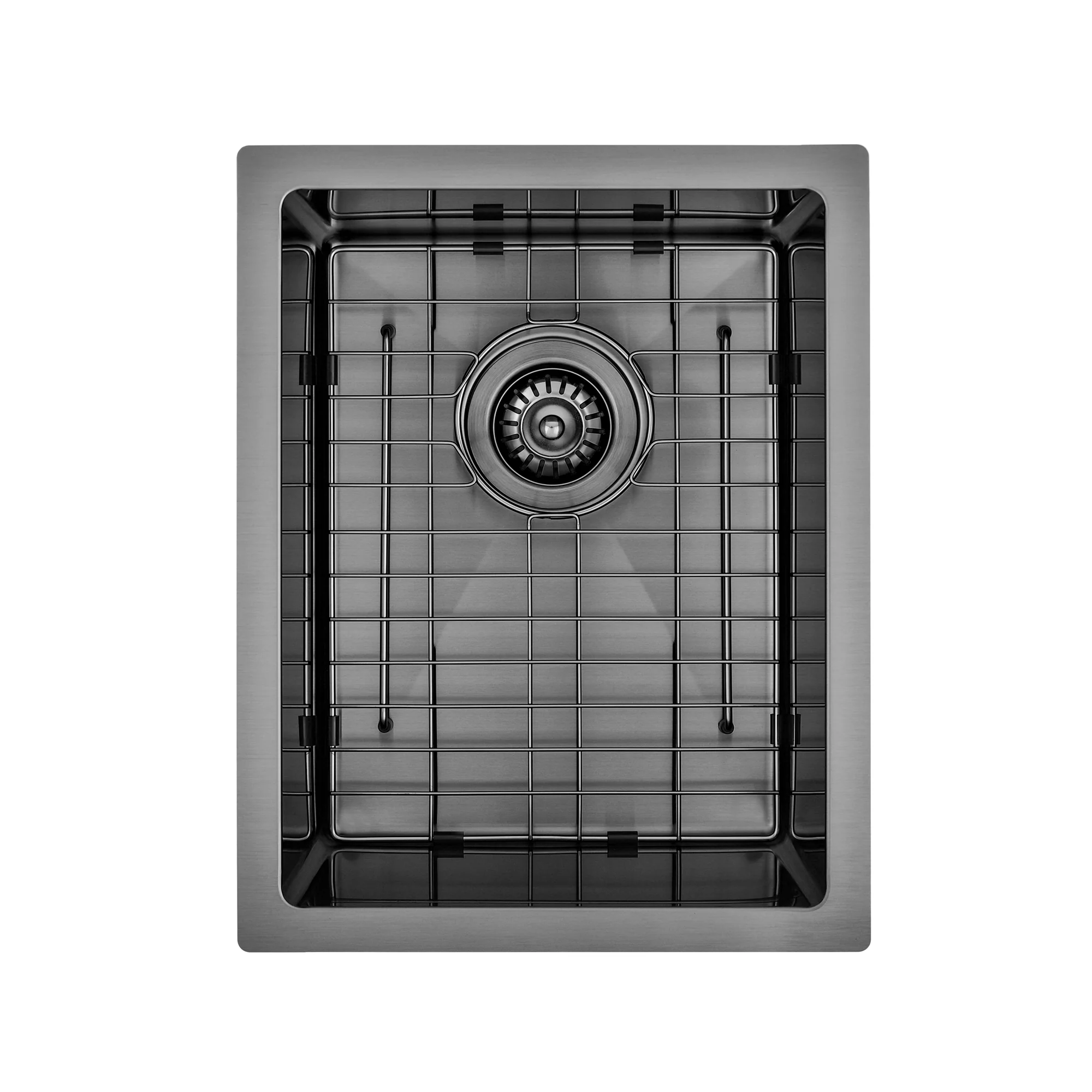 Brushed Gun Metal 350 x 450 x 230mm Kitchen & Laundry Sink - Image 2