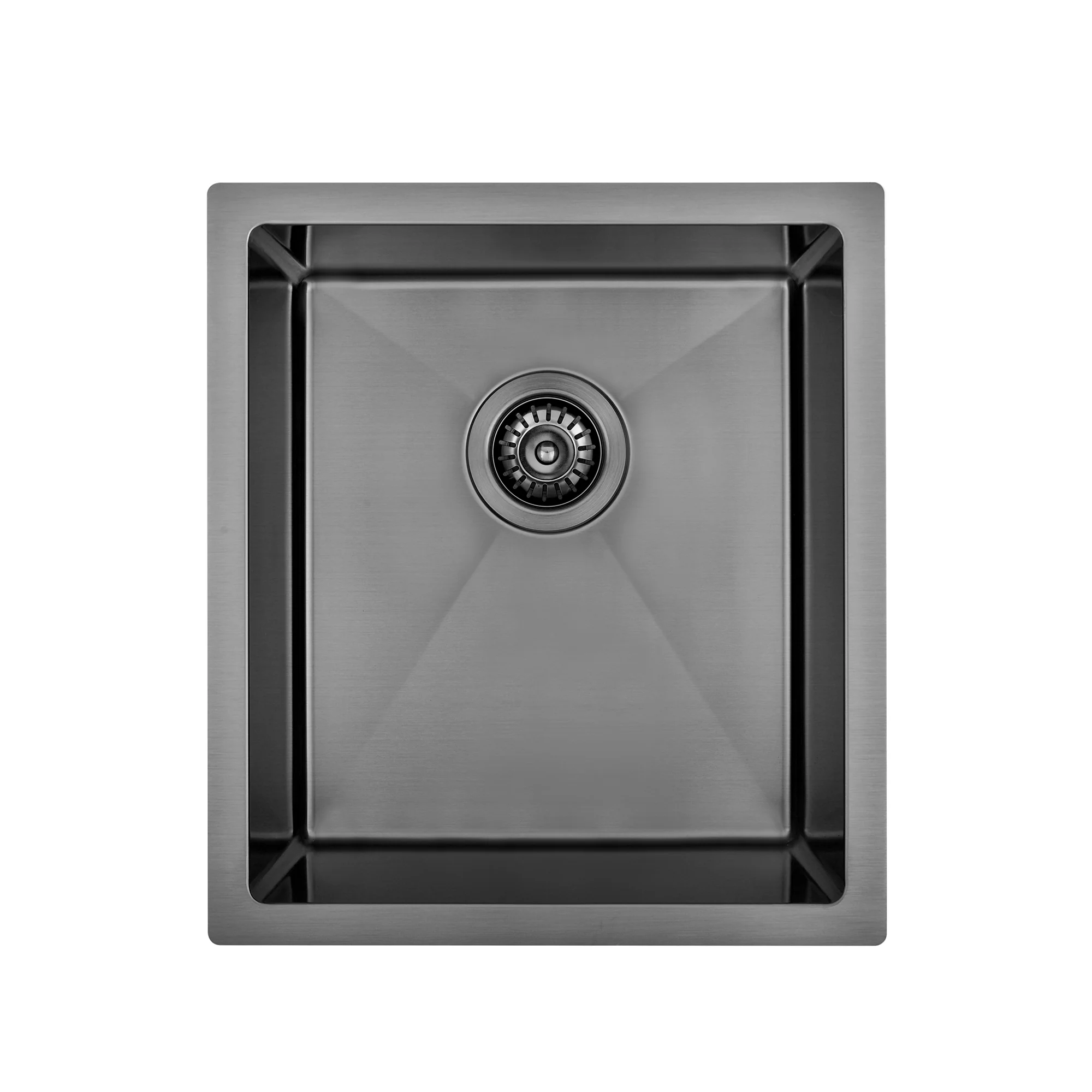 Brushed Gun Metal 400 x 450 x 230mm Kitchen & Laundry Sink