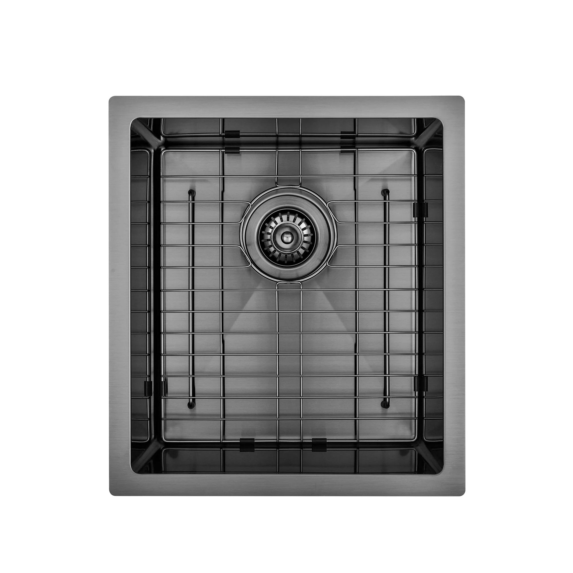 Brushed Gun Metal 400 x 450 x 230mm Kitchen & Laundry Sink - Image 2