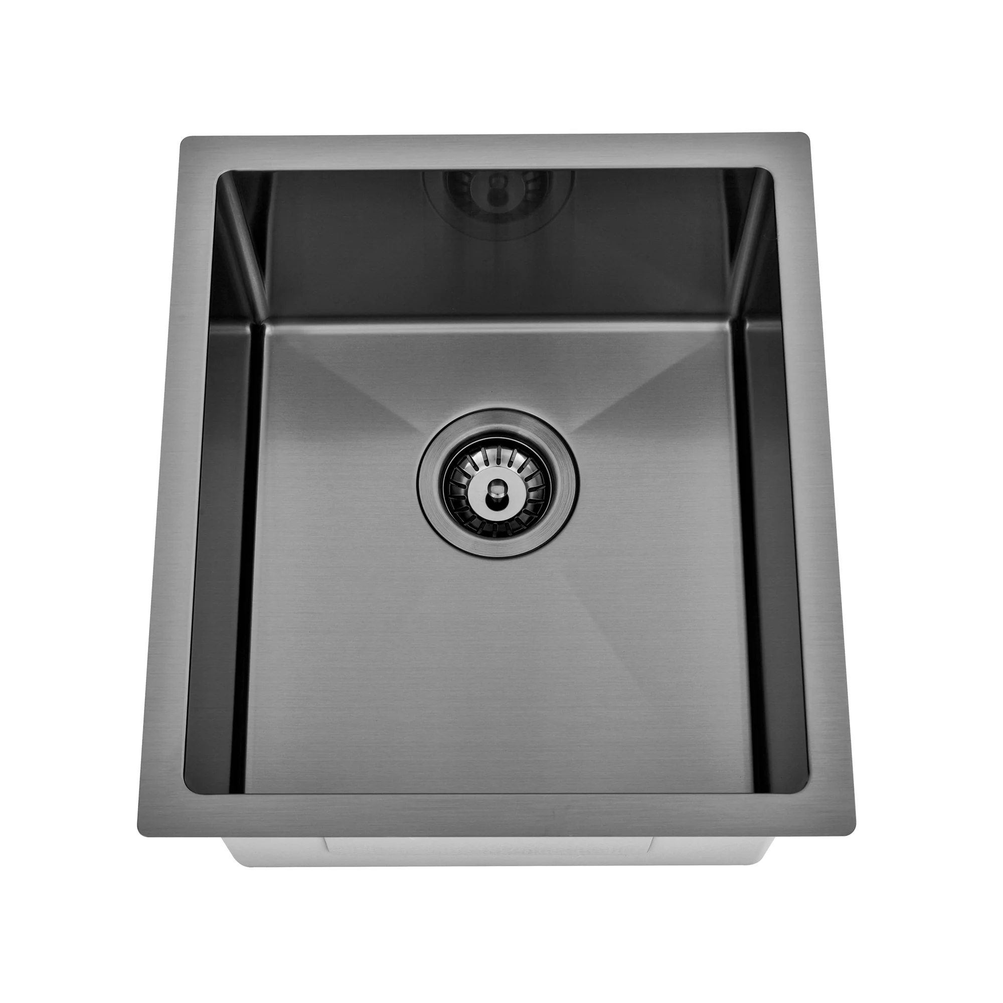 Brushed Gun Metal 400 x 450 x 230mm Kitchen & Laundry Sink - Image 3