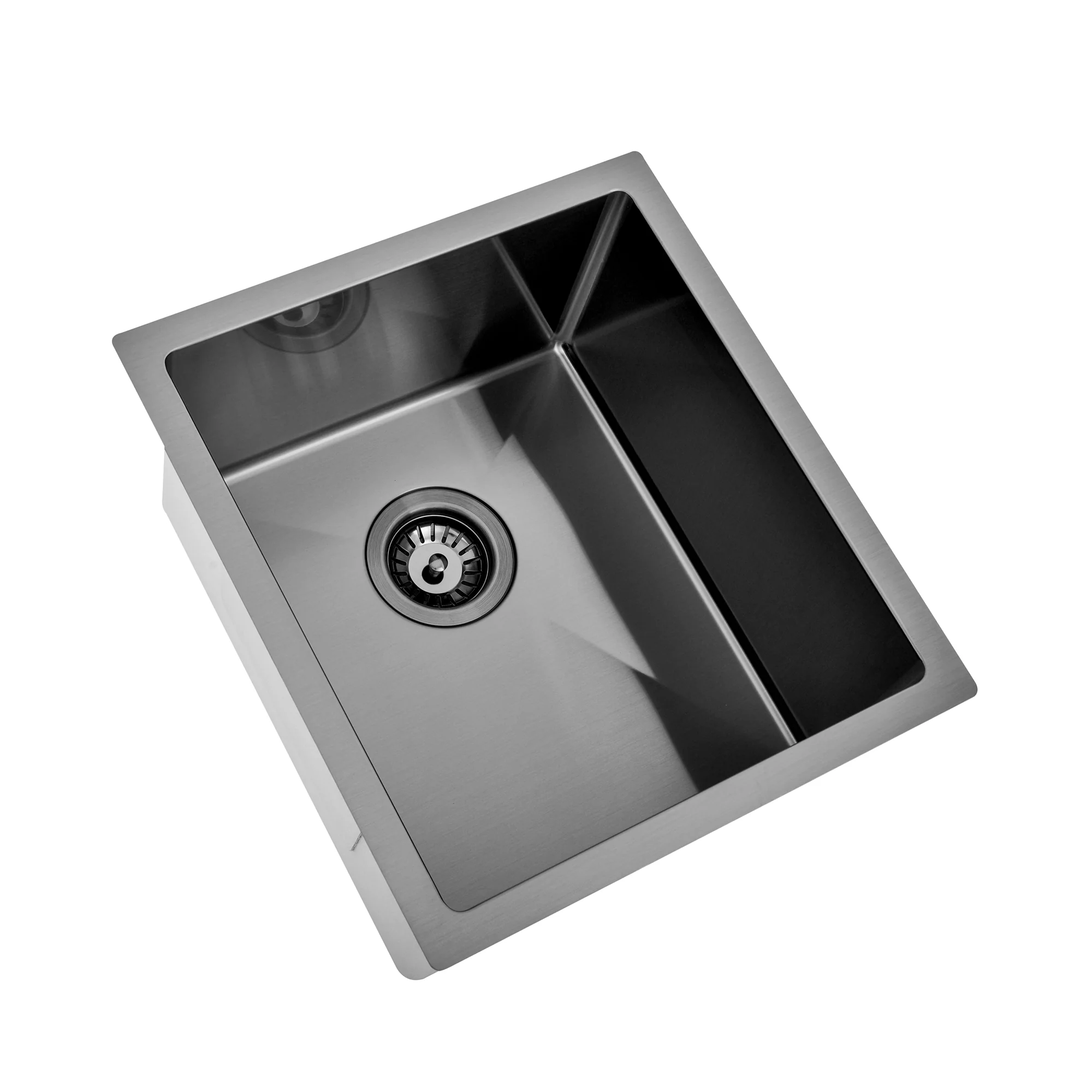 Brushed Gun Metal 400 x 450 x 230mm Kitchen & Laundry Sink - Image 5