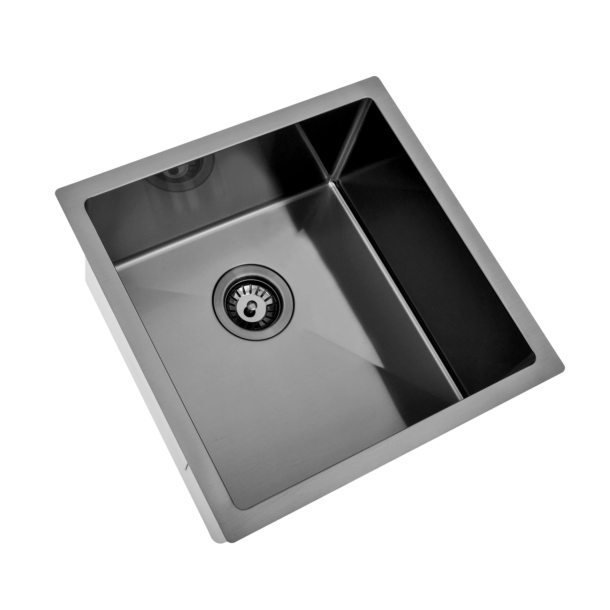 Brushed Gun Metal 450 x 450 x 230mm Kitchen & Laundry Sink - Image 5