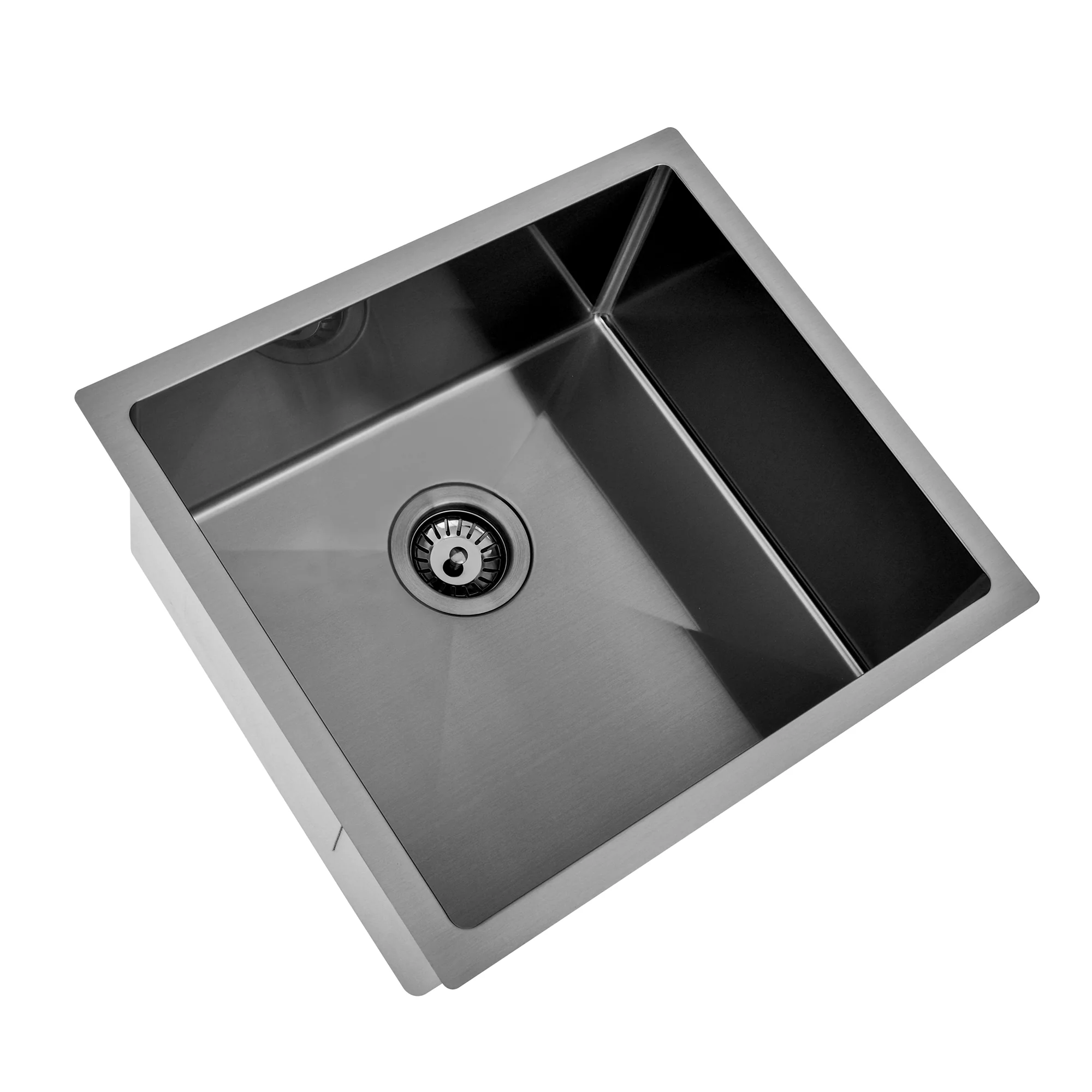 Brushed Gun Metal 500 x 450 x 230mm Kitchen & Laundry Sink - Image 3