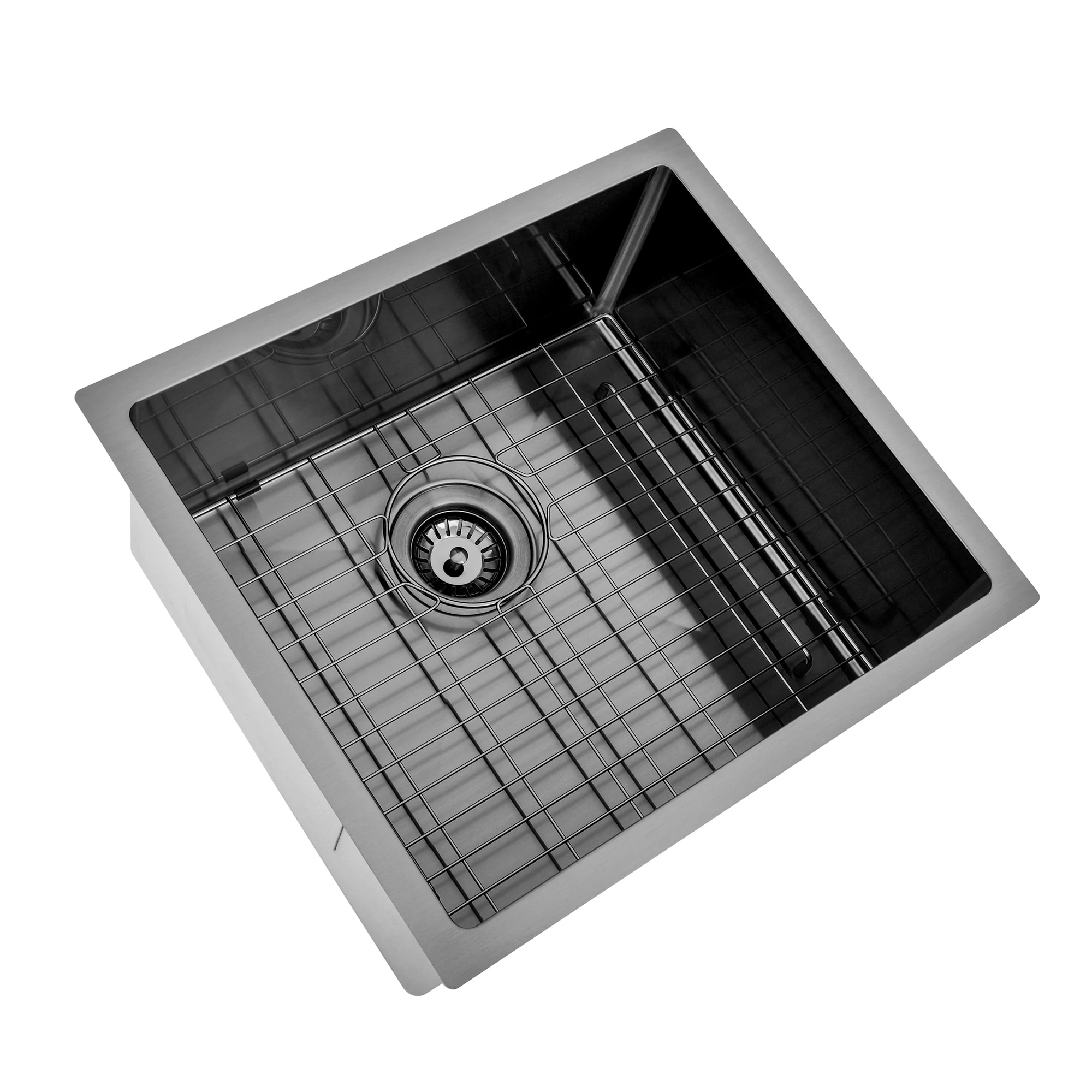 Brushed Gun Metal 500 x 450 x 230mm Kitchen & Laundry Sink - Image 4