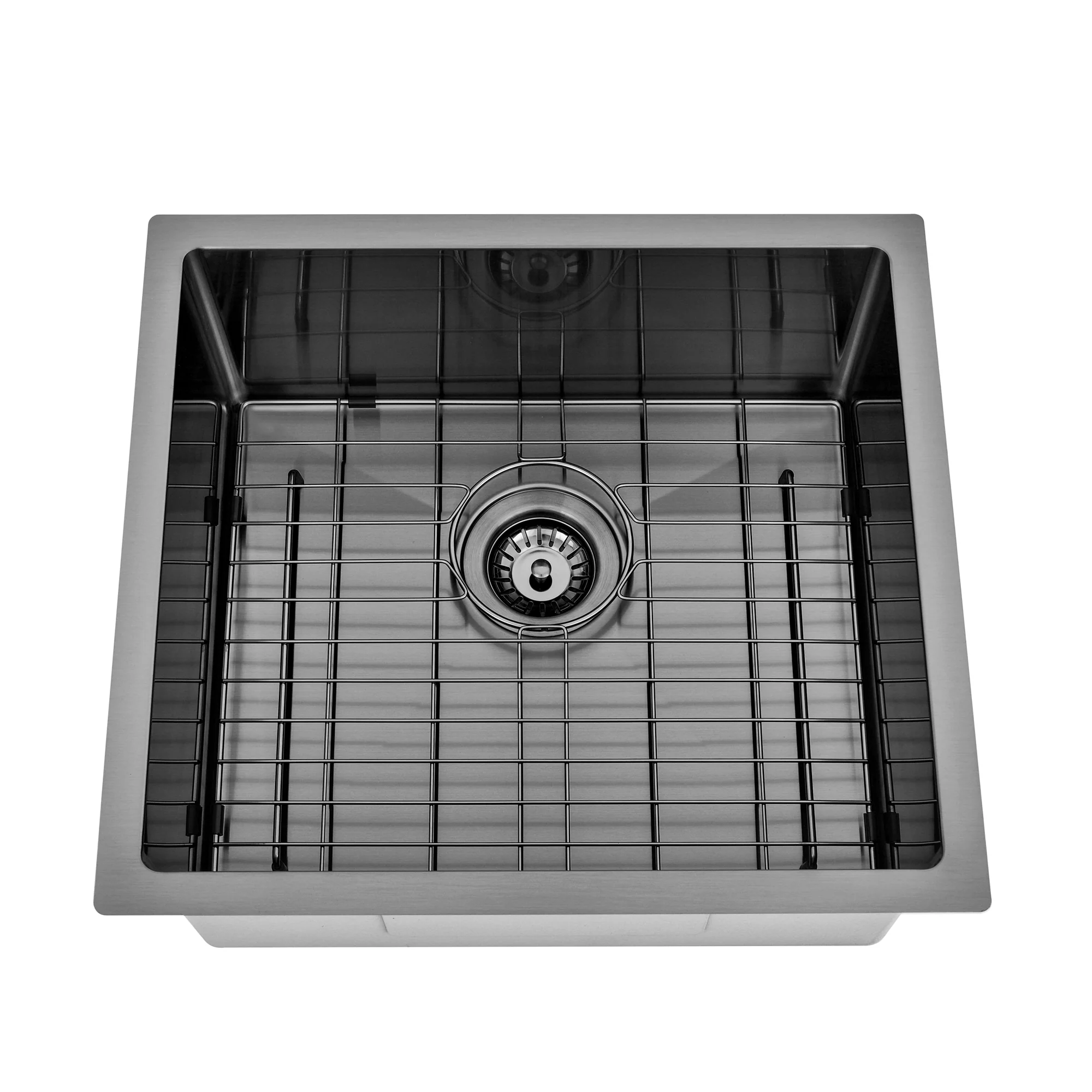 Brushed Gun Metal 500 x 450 x 230mm Kitchen & Laundry Sink - Image 6