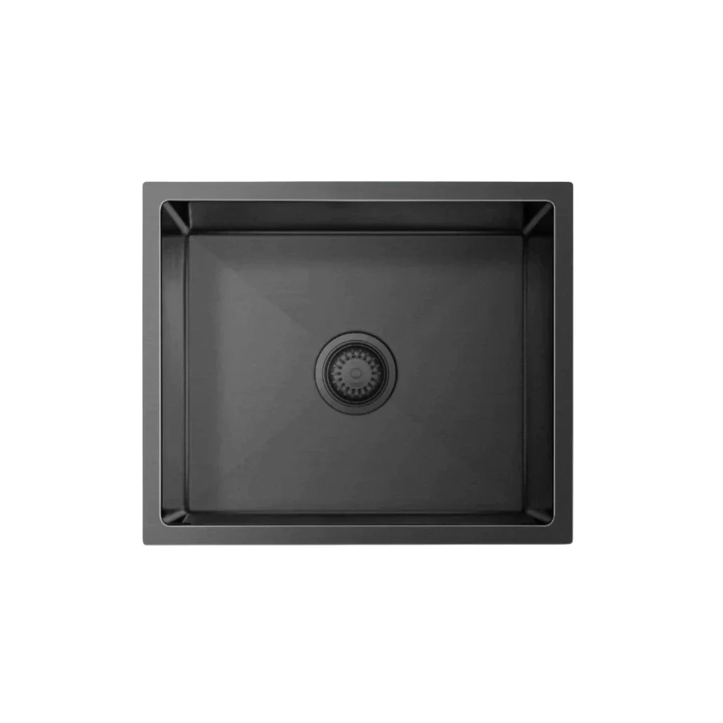 Brushed Gun Metal 540 x 450 x 220mm Nano Glazed Sink