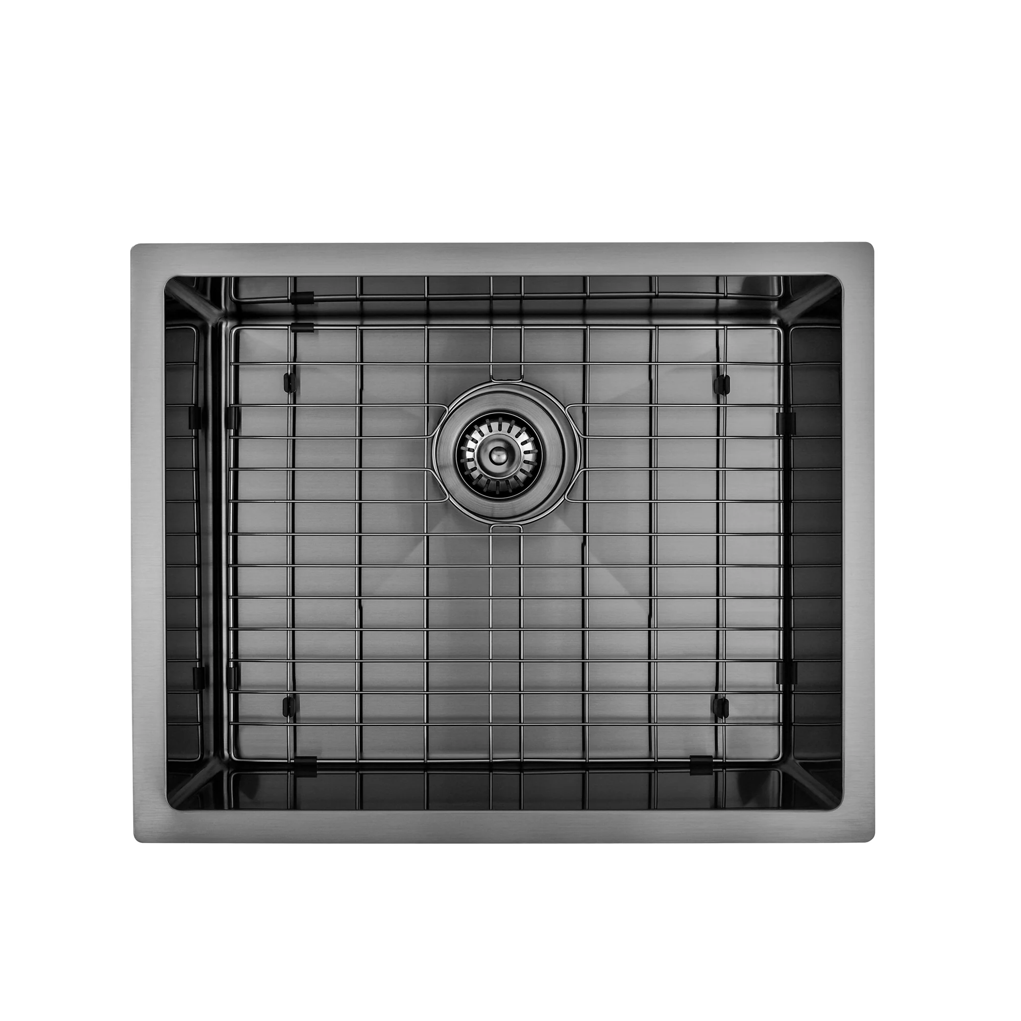 Brushed Gun Metal 550 x 450 x 230mm Kitchen & Laundry Sink - Image 2
