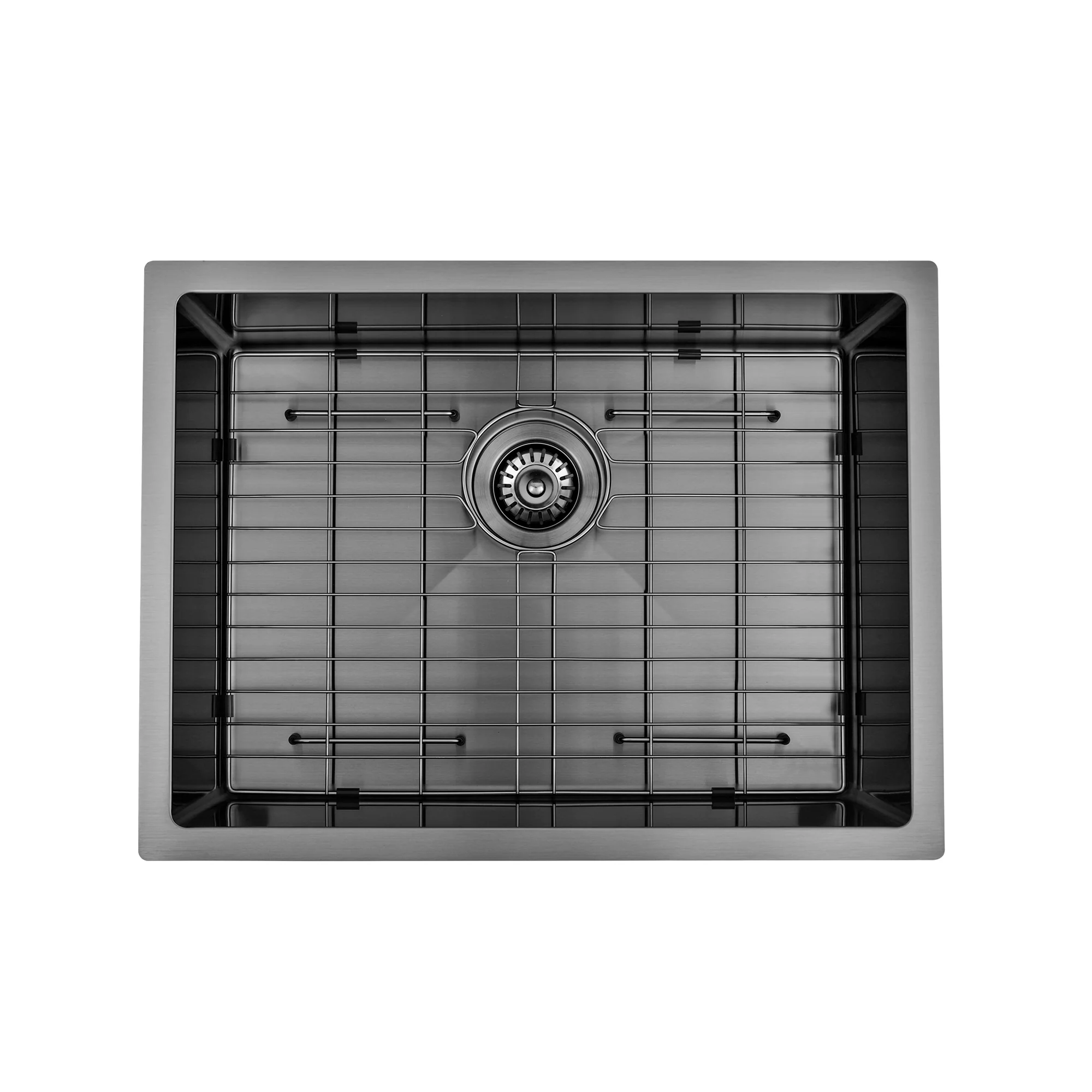 Brushed Gun Metal 600 x 450 x 230mm Kitchen & Laundry Sink - Image 2