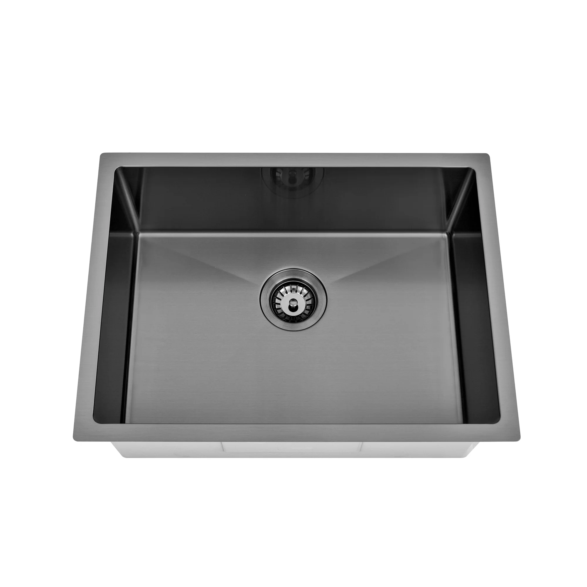 Brushed Gun Metal 600 x 450 x 230mm Kitchen & Laundry Sink - Image 3