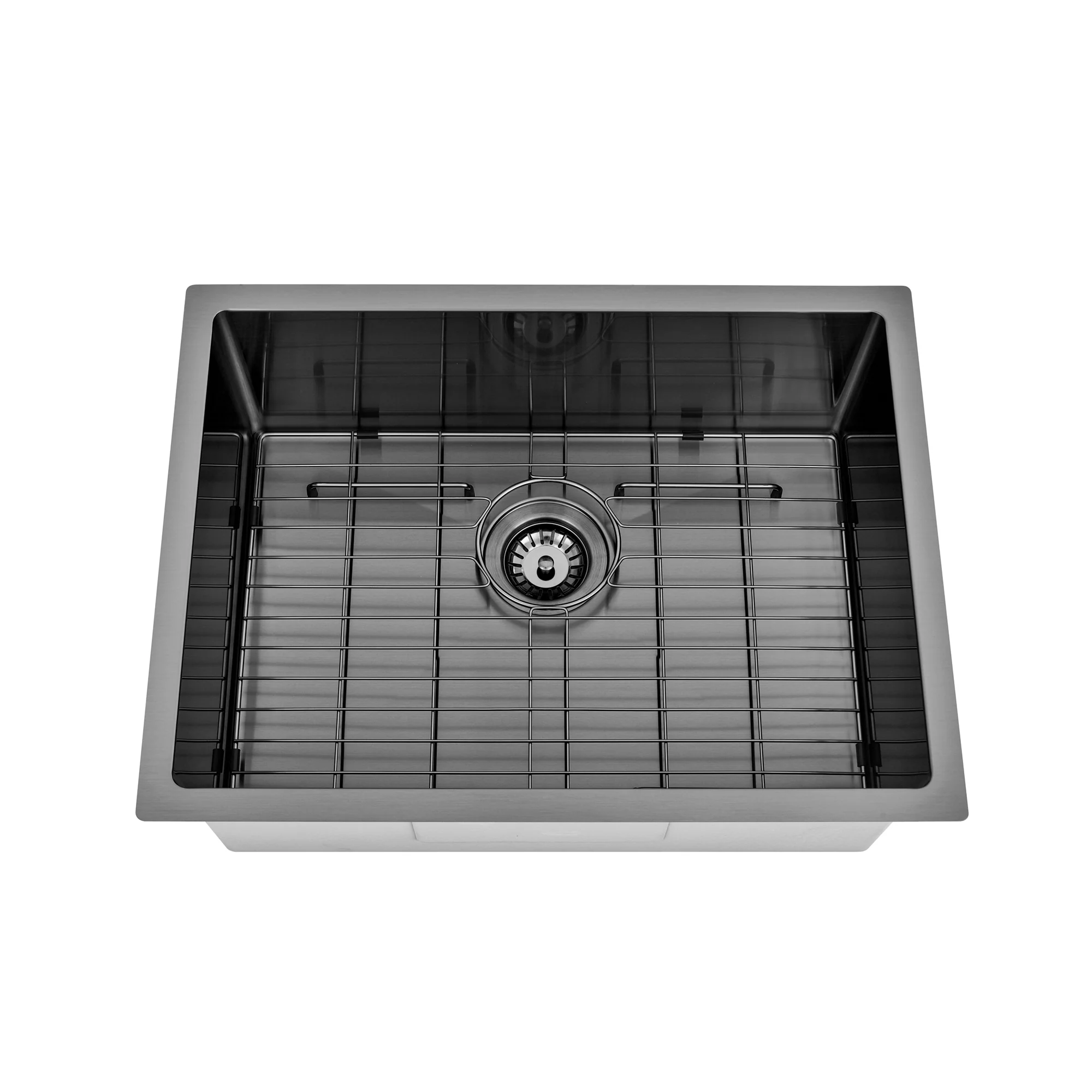 Brushed Gun Metal 600 x 450 x 230mm Kitchen & Laundry Sink - Image 4