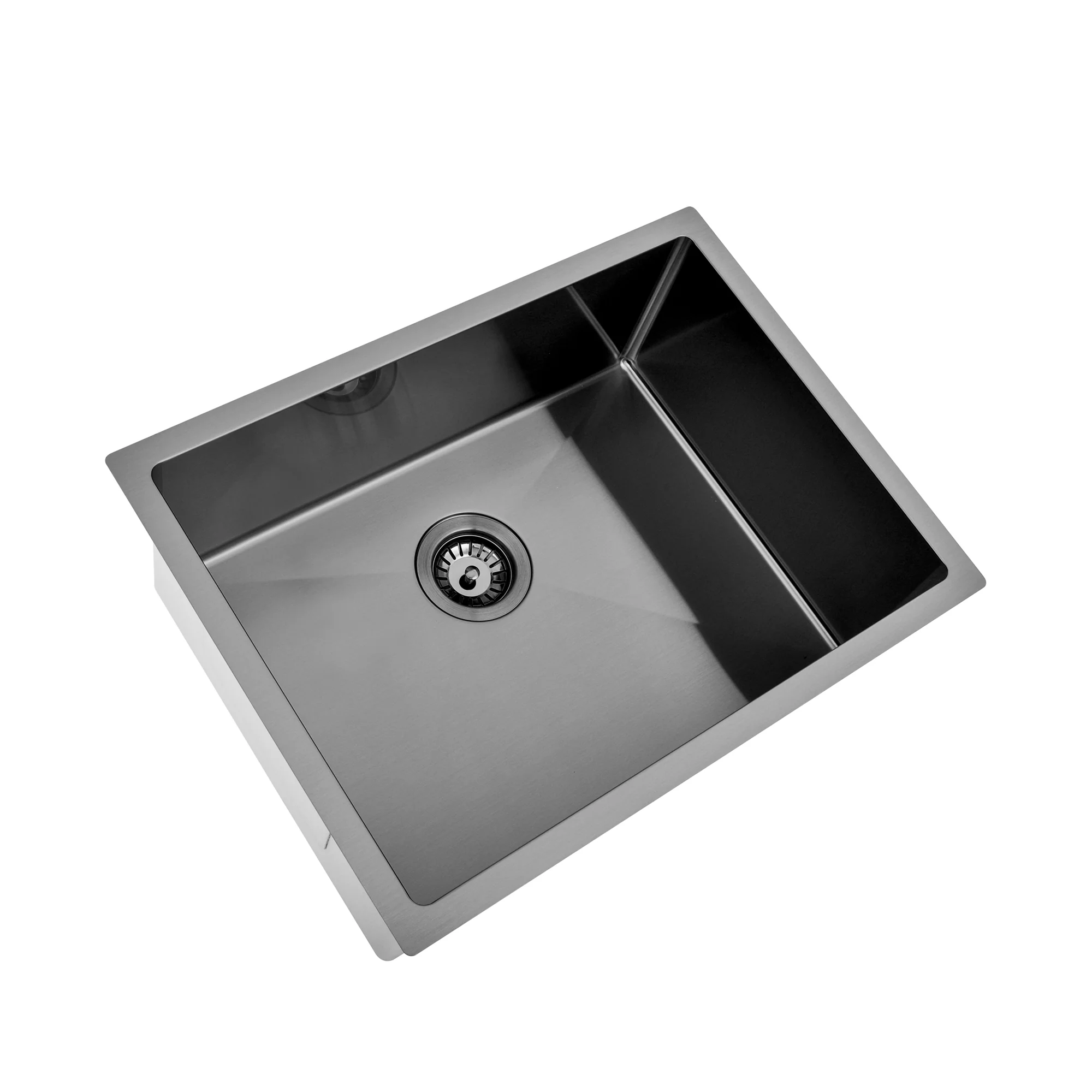 Brushed Gun Metal 600 x 450 x 230mm Kitchen & Laundry Sink - Image 5