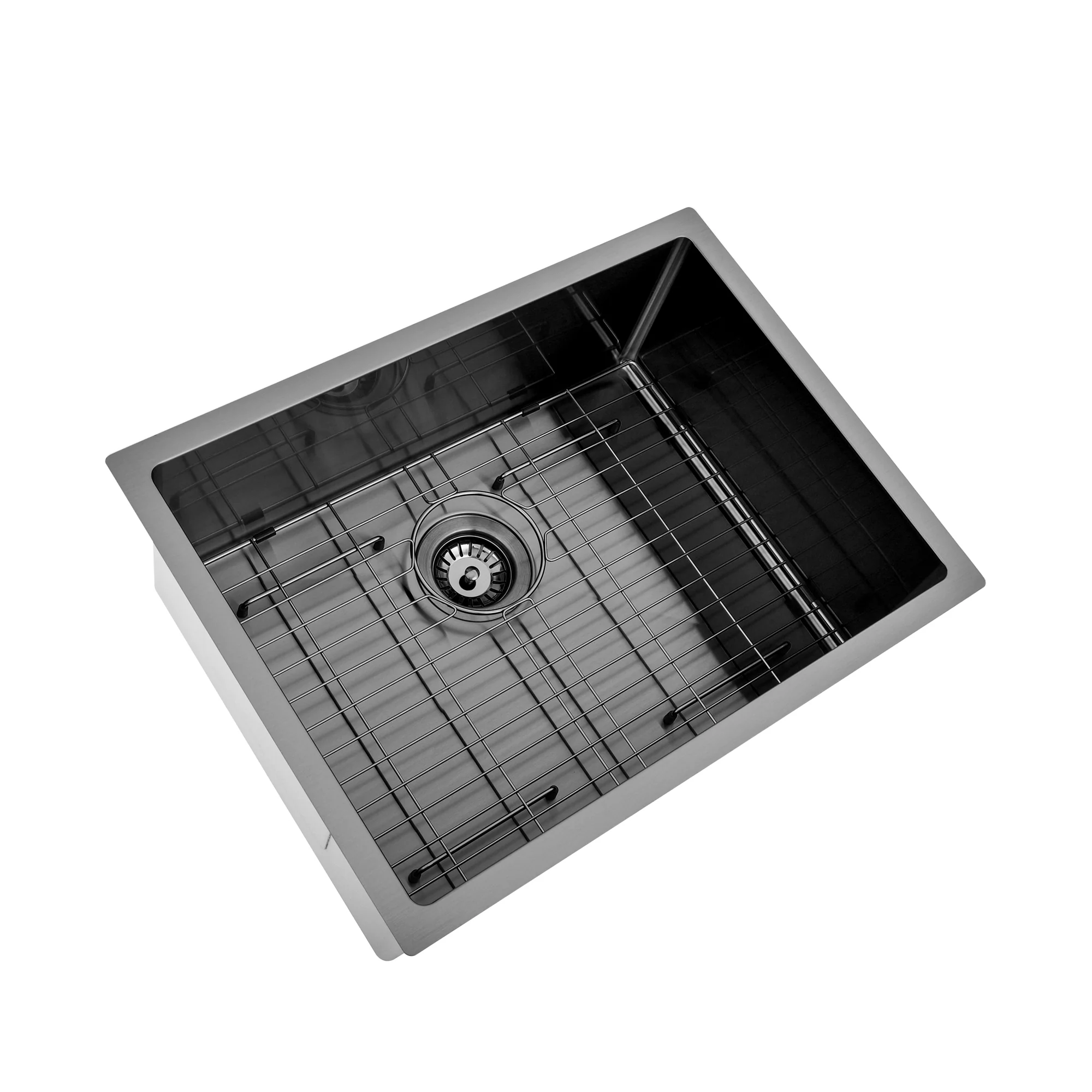 Brushed Gun Metal 600 x 450 x 230mm Kitchen & Laundry Sink - Image 6
