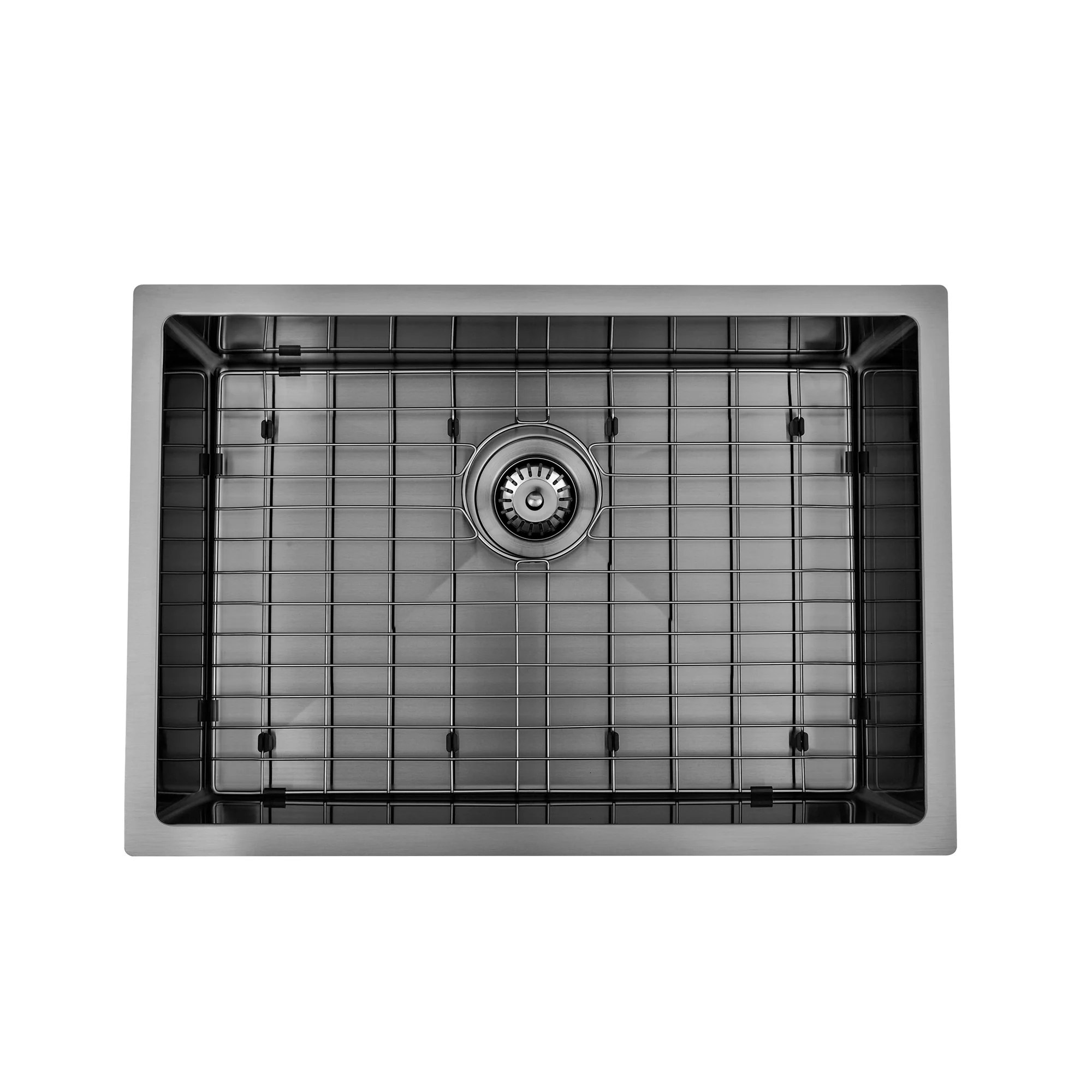 Brushed Gun Metal 650 x 450 x 230mm Kitchen & Laundry Sink - Image 2