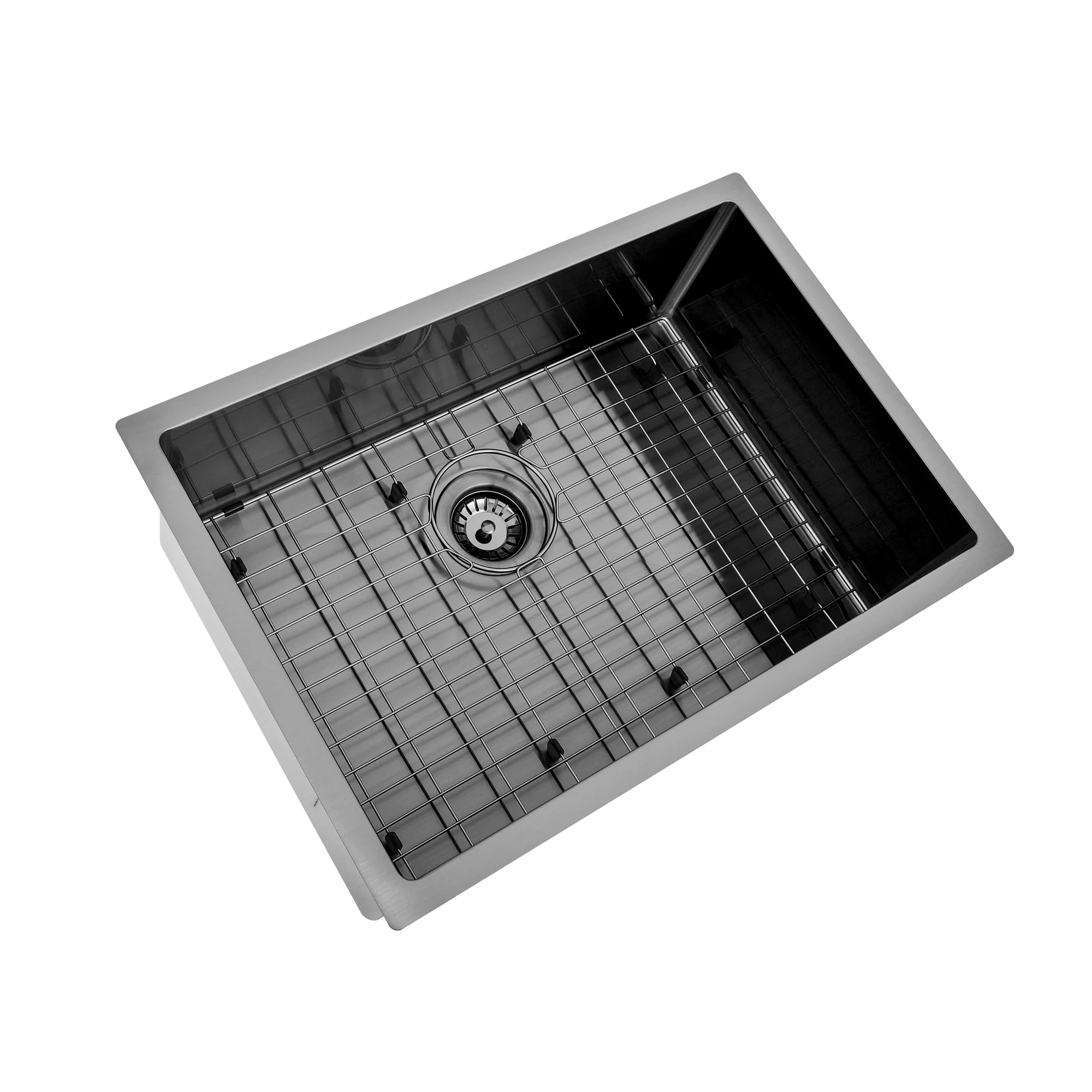 Brushed Gun Metal 650 x 450 x 230mm Kitchen & Laundry Sink - Image 4