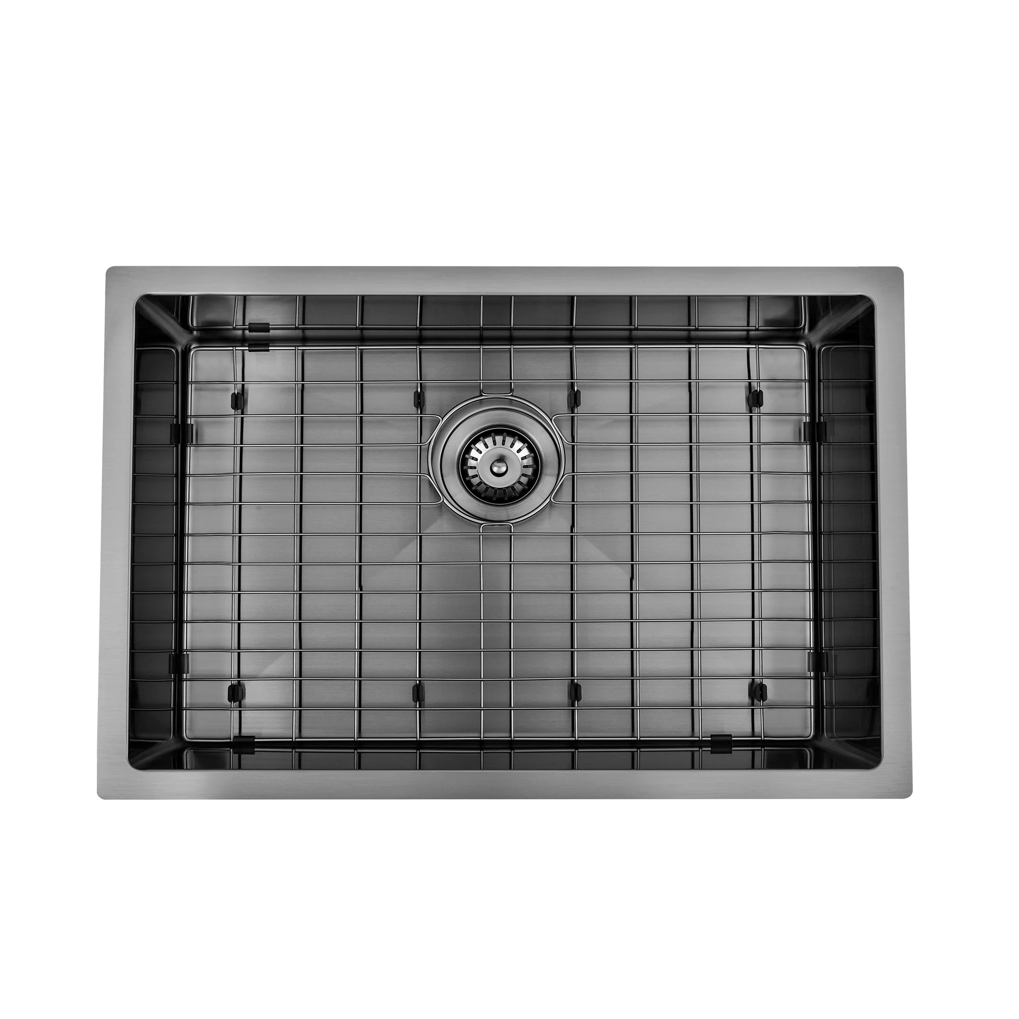 Brushed Gun Metal 700 x 450 x 230mm Kitchen & Laundry Sink - Image 2