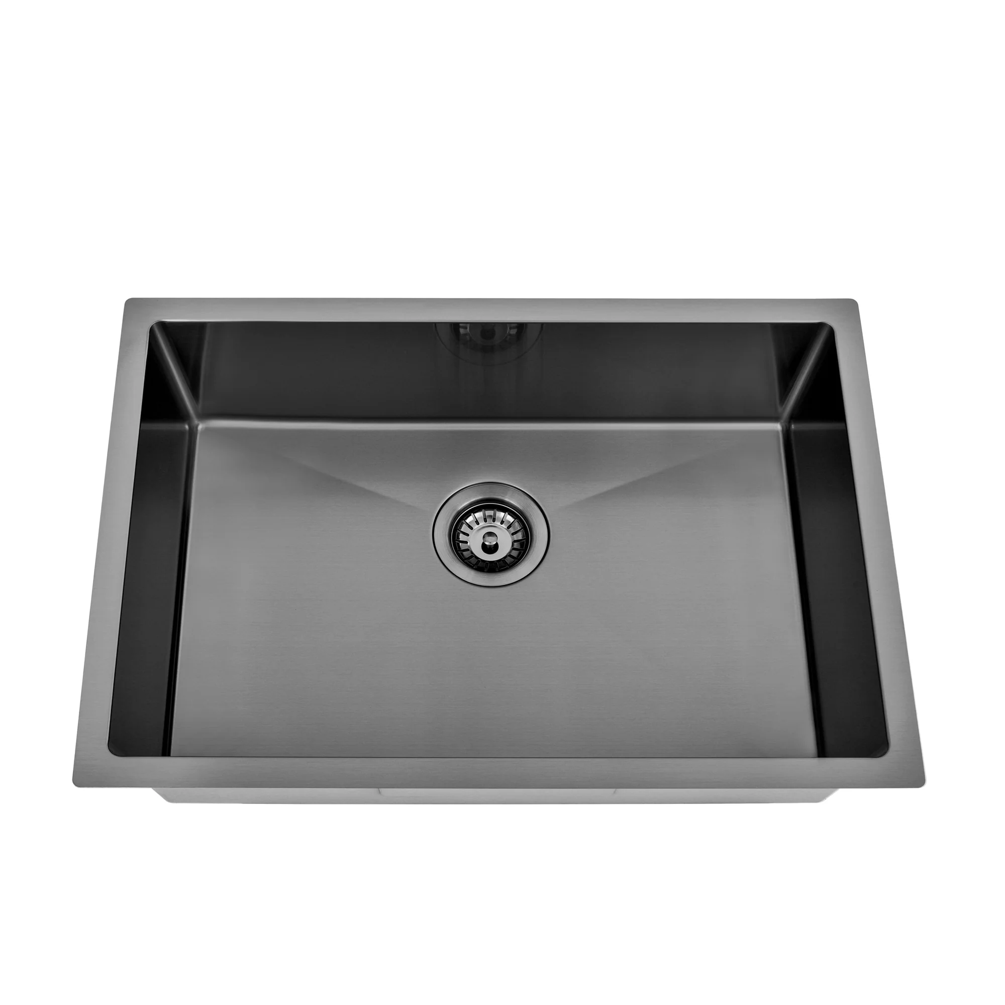 Brushed Gun Metal 700 x 450 x 230mm Kitchen & Laundry Sink - Image 3