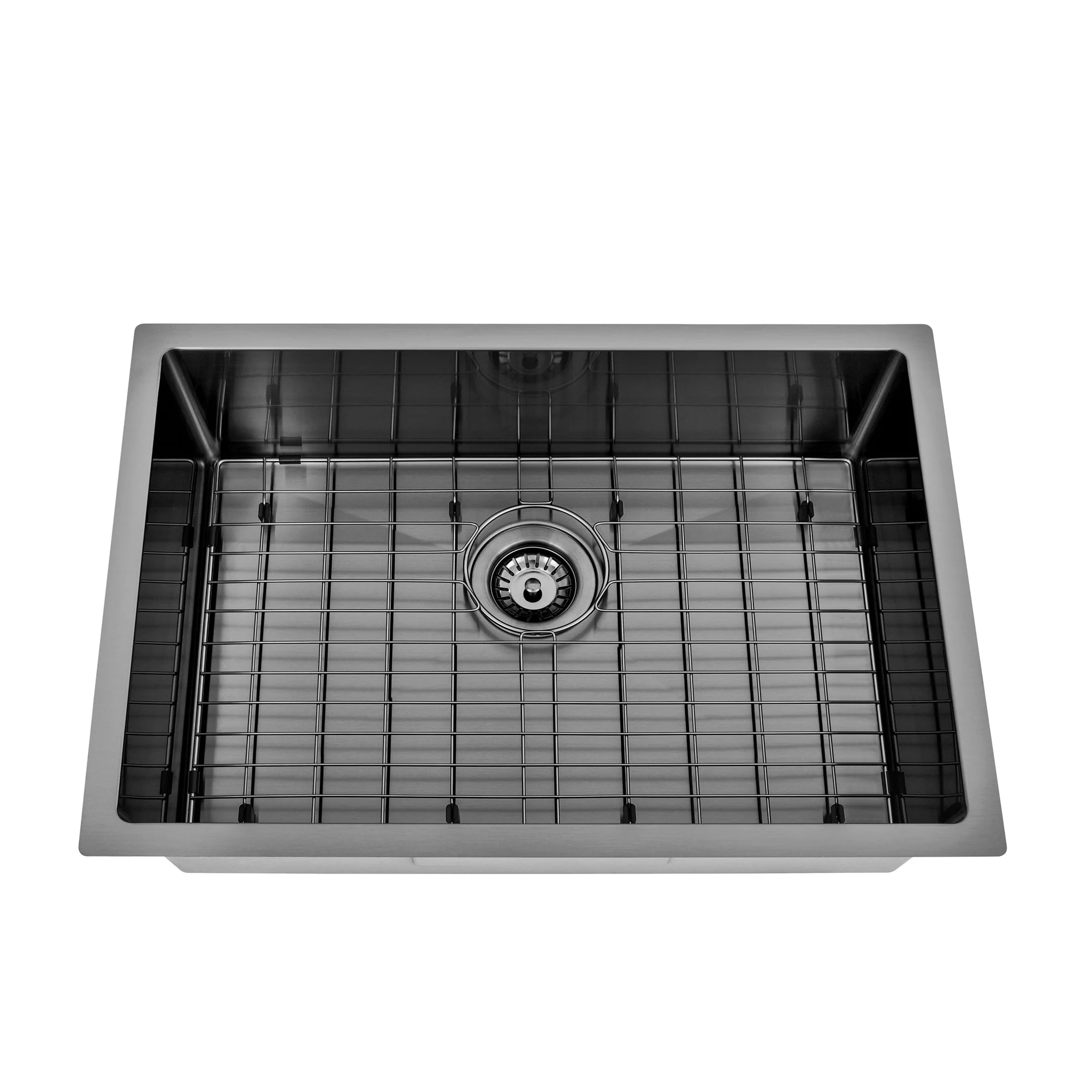 Brushed Gun Metal 700 x 450 x 230mm Kitchen & Laundry Sink - Image 4