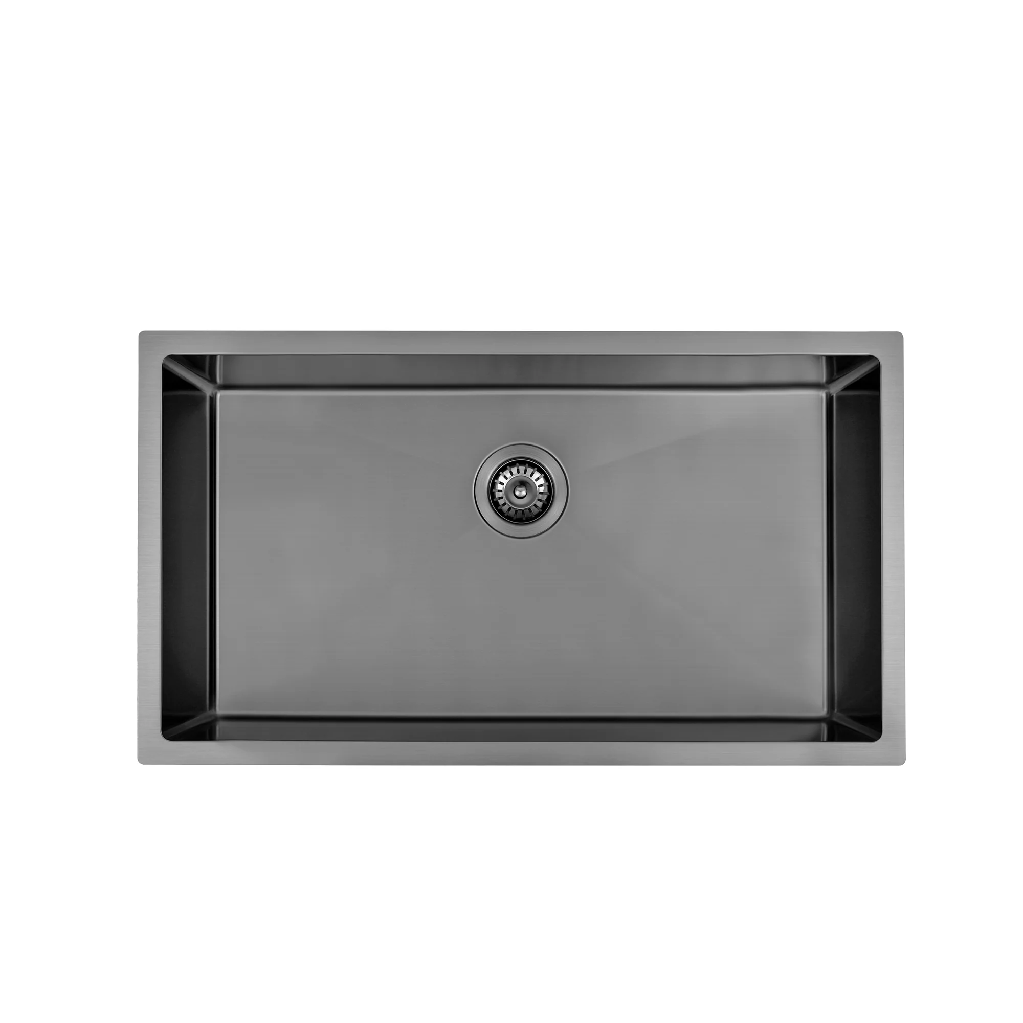 Brushed Gun Metal 750 x 450 x 230mm Kitchen & Laundry Sink