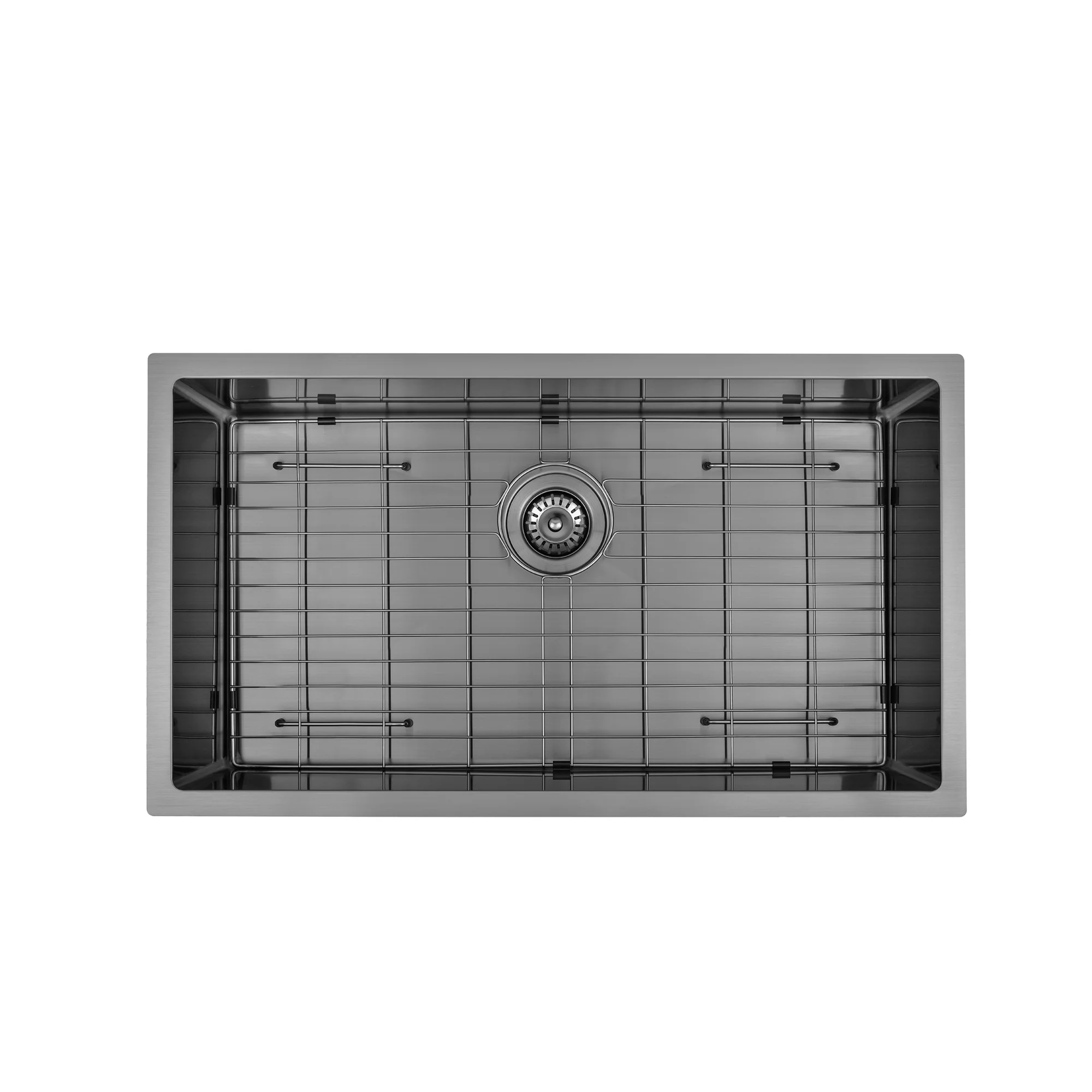 Brushed Gun Metal 750 x 450 x 230mm Kitchen & Laundry Sink - Image 2