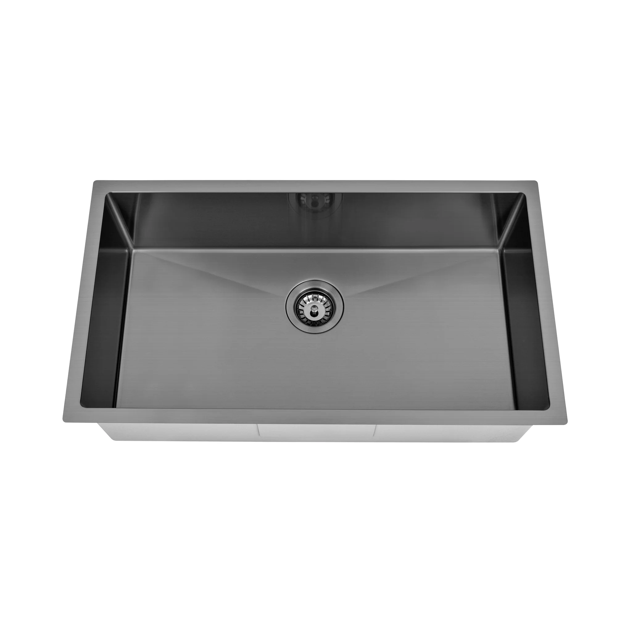 Brushed Gun Metal 750 x 450 x 230mm Kitchen & Laundry Sink - Image 3