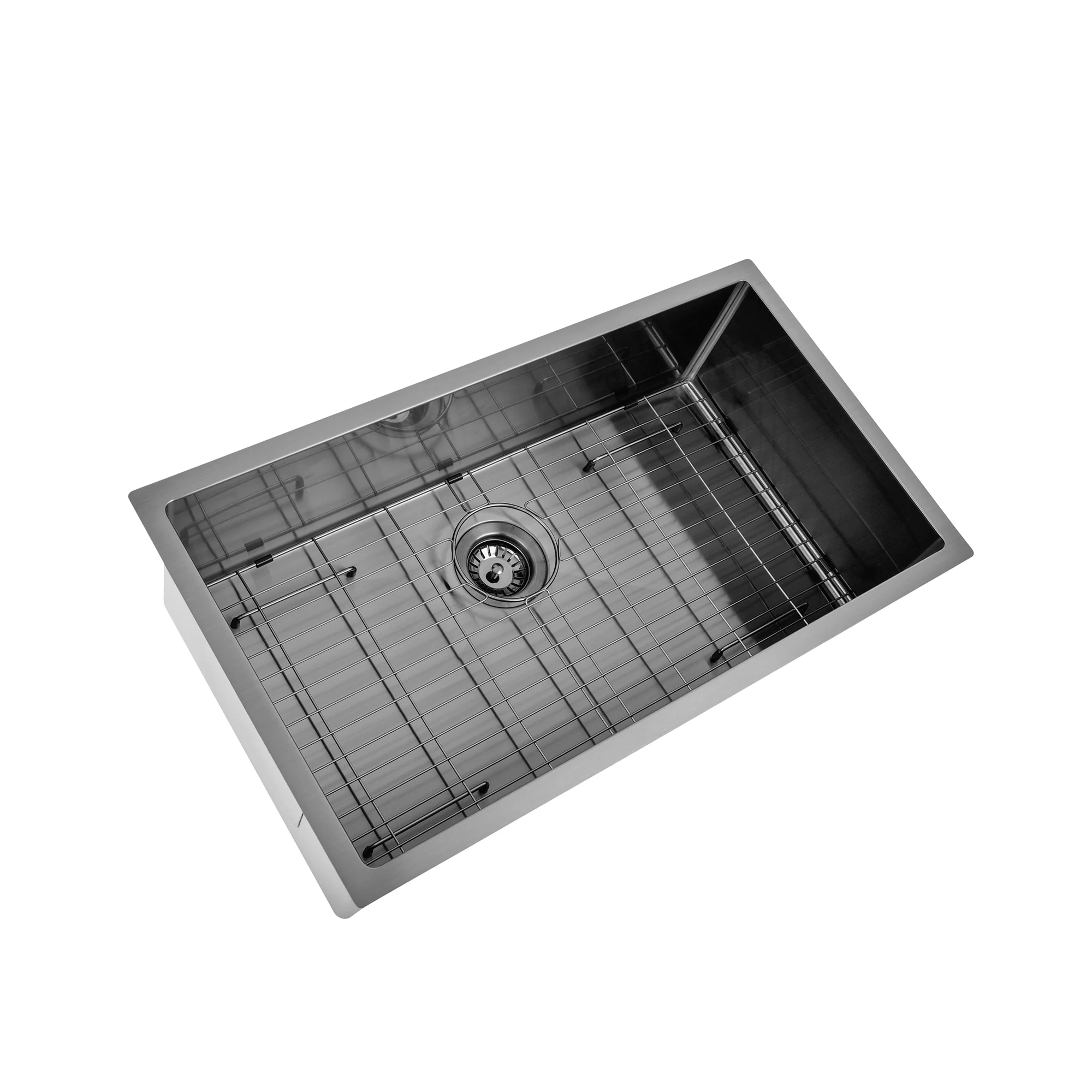 Brushed Gun Metal 750 x 450 x 230mm Kitchen & Laundry Sink - Image 6