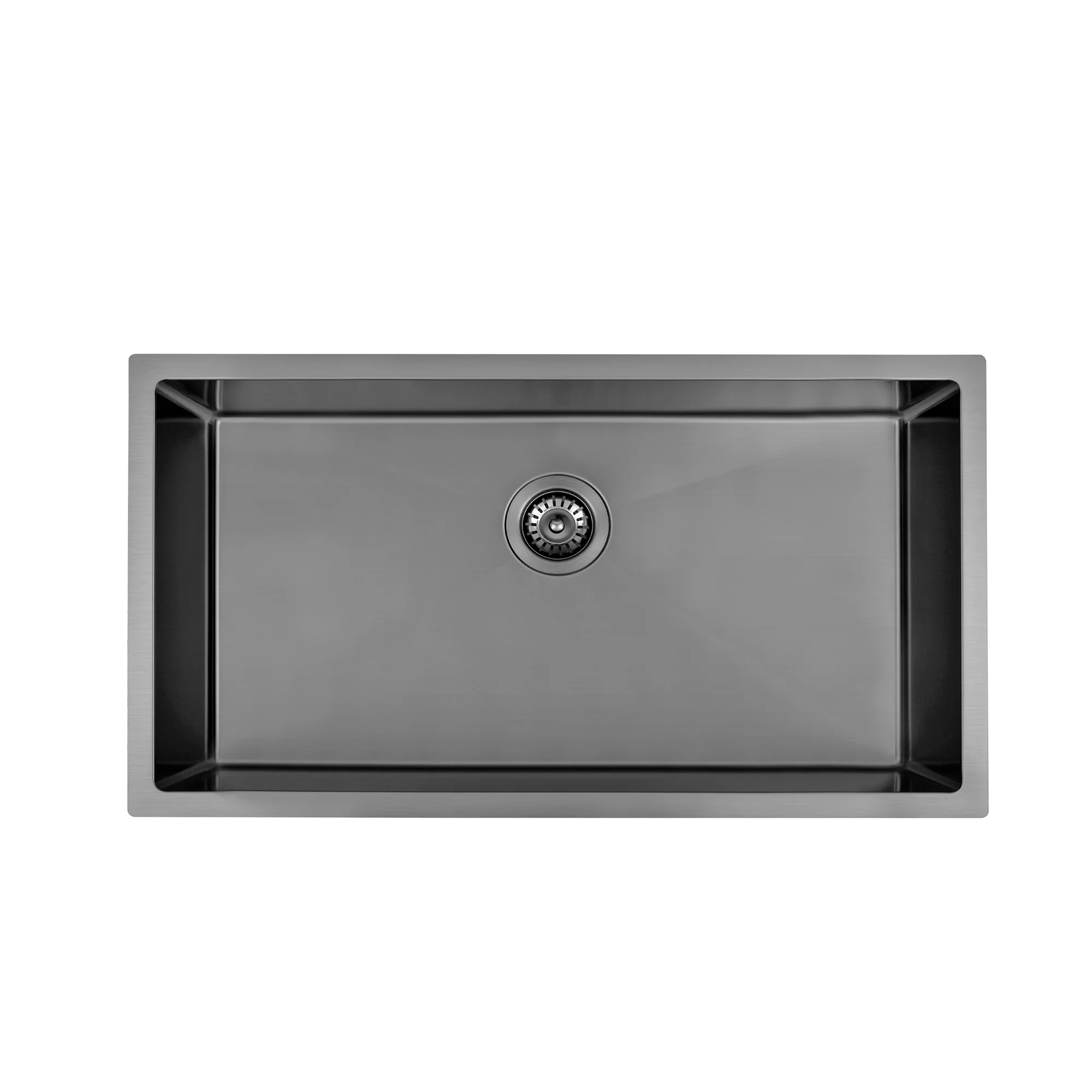 Brushed Gun Metal 800 x 450 x 230mm Kitchen & Laundry Sink