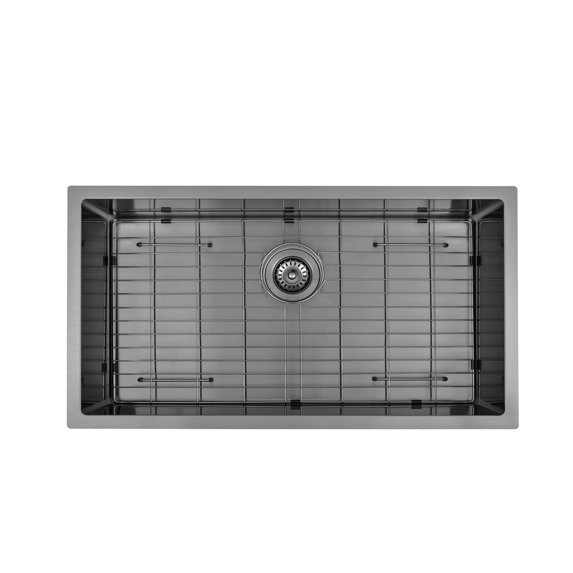 Brushed Gun Metal 800 x 450 x 230mm Kitchen & Laundry Sink - Image 2