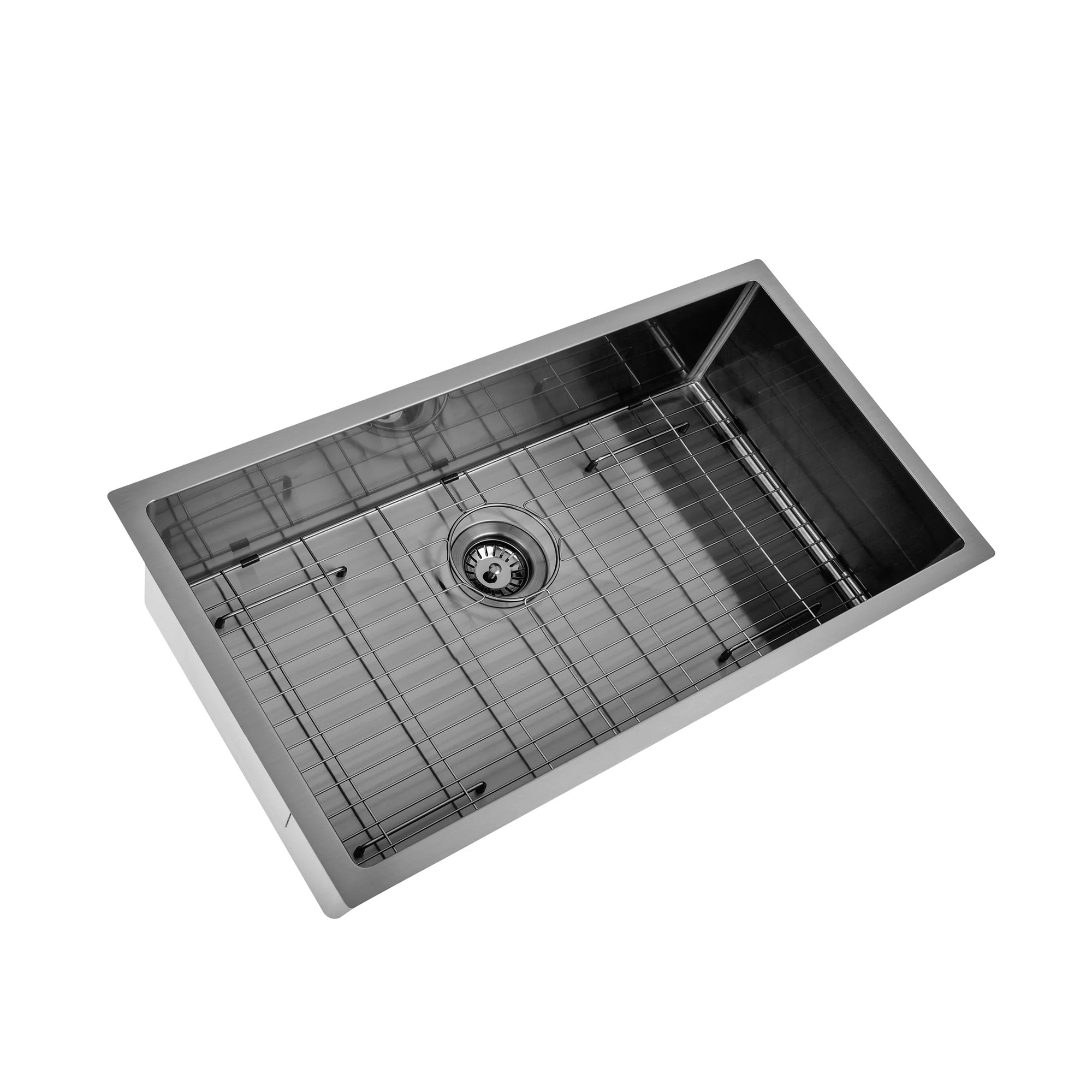 Brushed Gun Metal 800 x 450 x 230mm Kitchen & Laundry Sink - Image 4