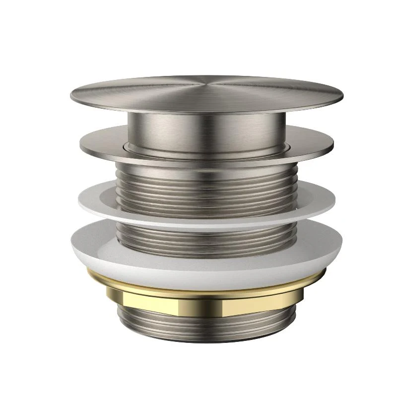 Brushed Nickel Pop Up Bath Waste