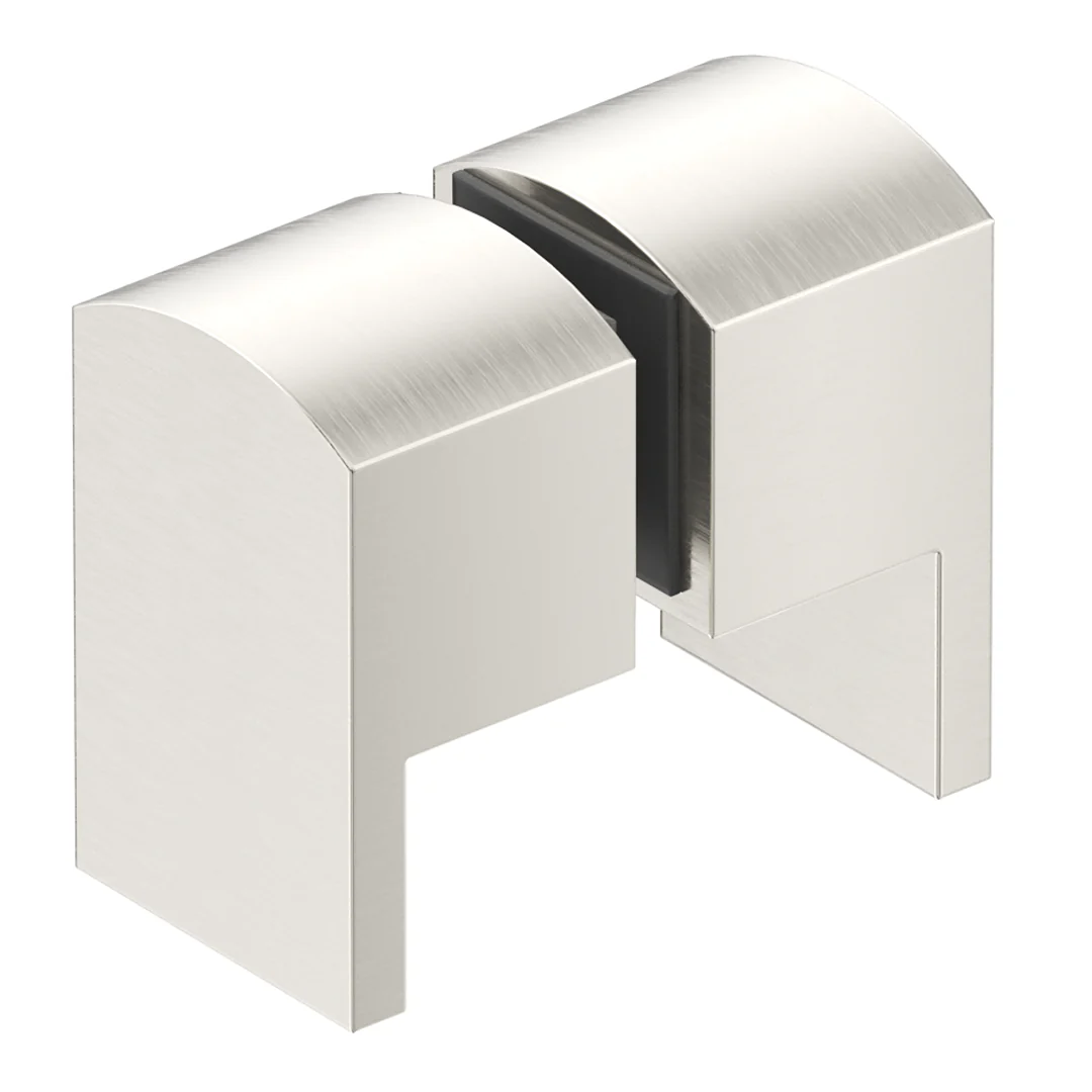 Brushed Nickel Square Lever Shower Screen Handle