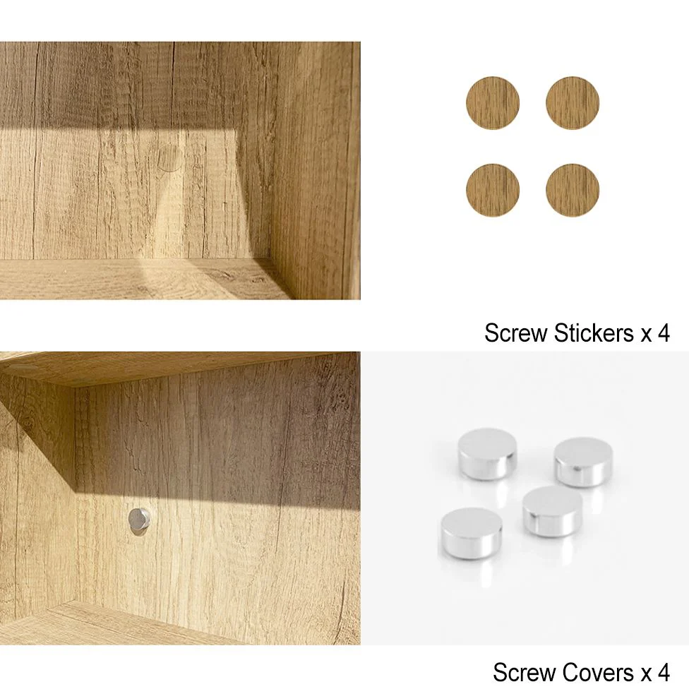 Byron 1200 Natural Oak Shaving Cabinet - Image 3
