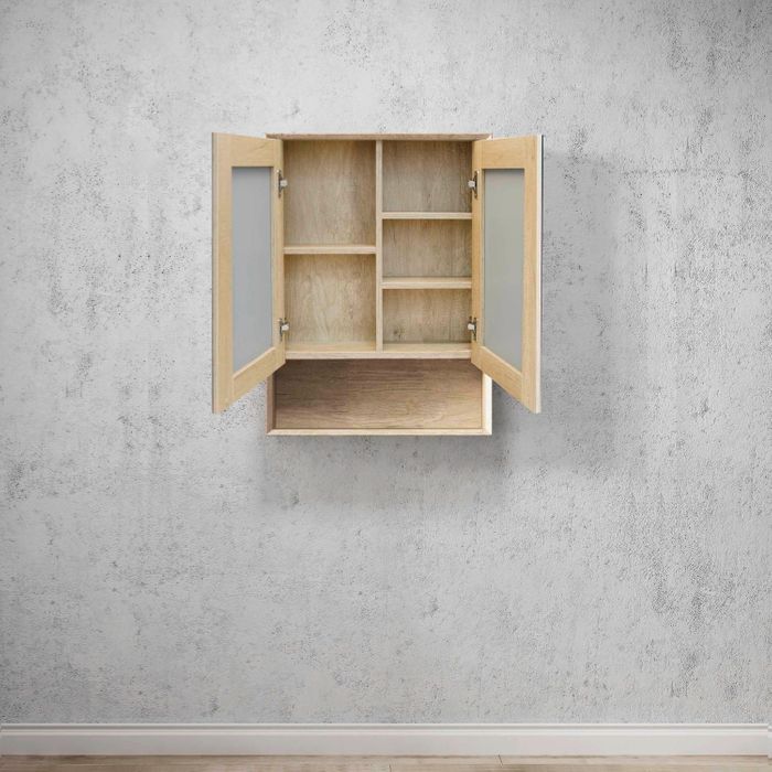 Byron 600 Natural Oak Shaving Cabinet - Image 3