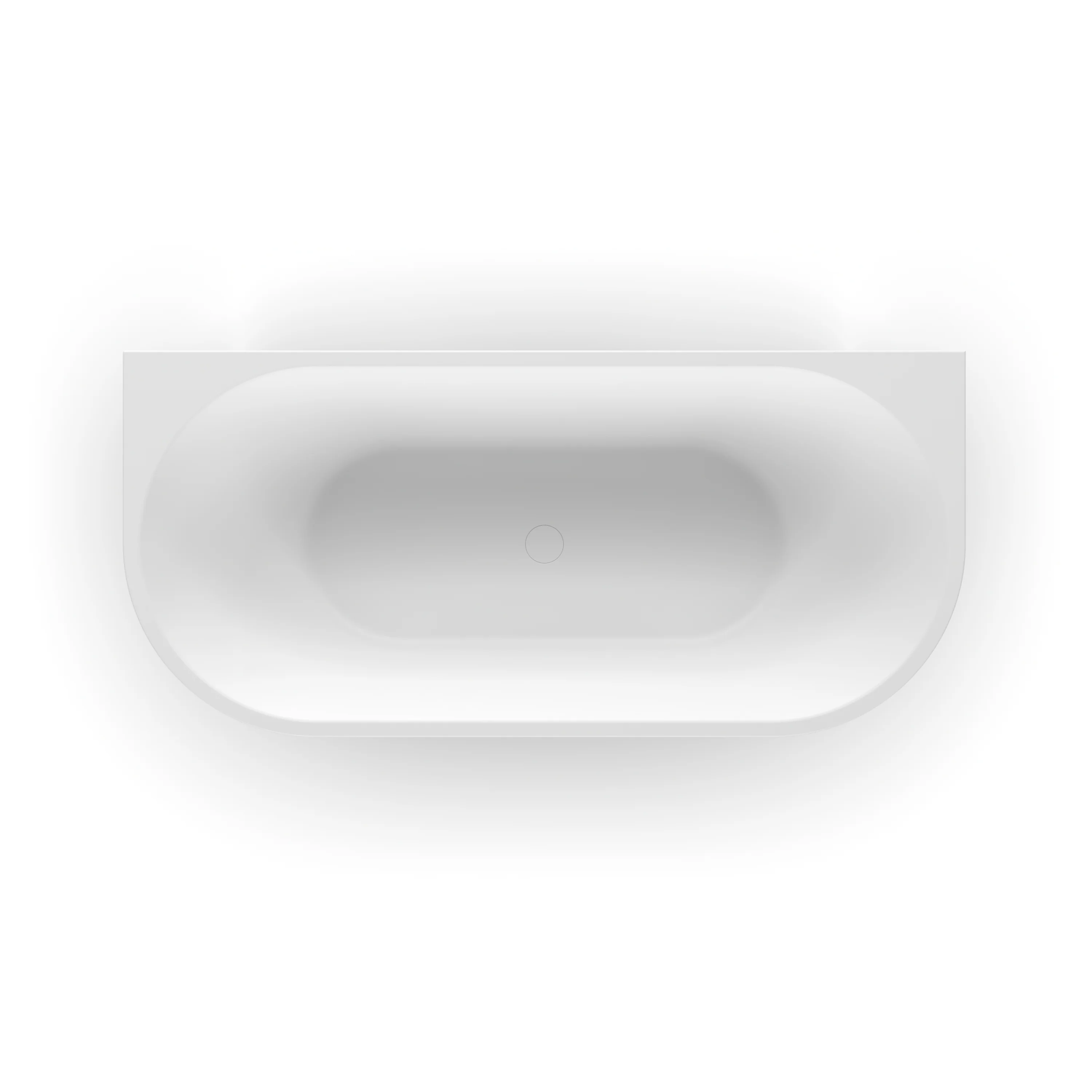 Cascade 1700mm Matte White Back to Wall Freestanding Bath Tub - Image 4
