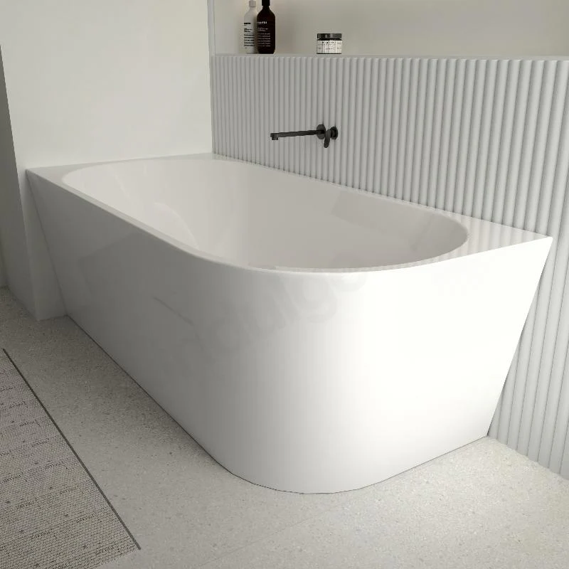 Cascade 1700 Left Corner Fit Freestanding Bath Tub - Image 2