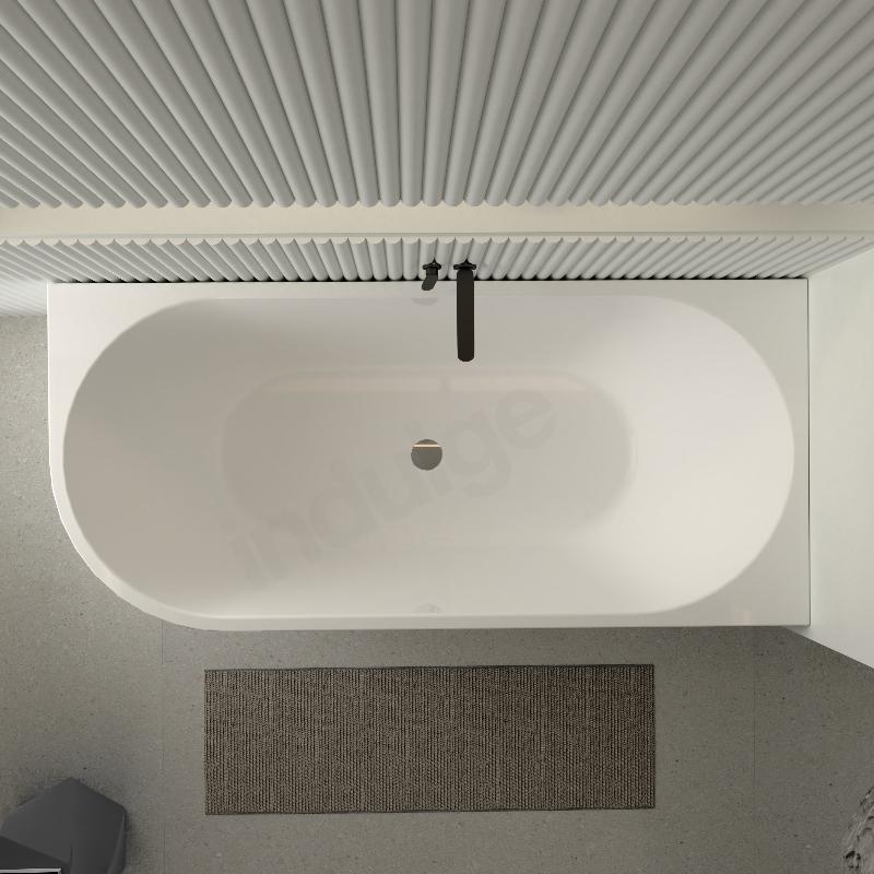 Cascade 1500 Right Corner Fit Freestanding Bath Tub - Image 3