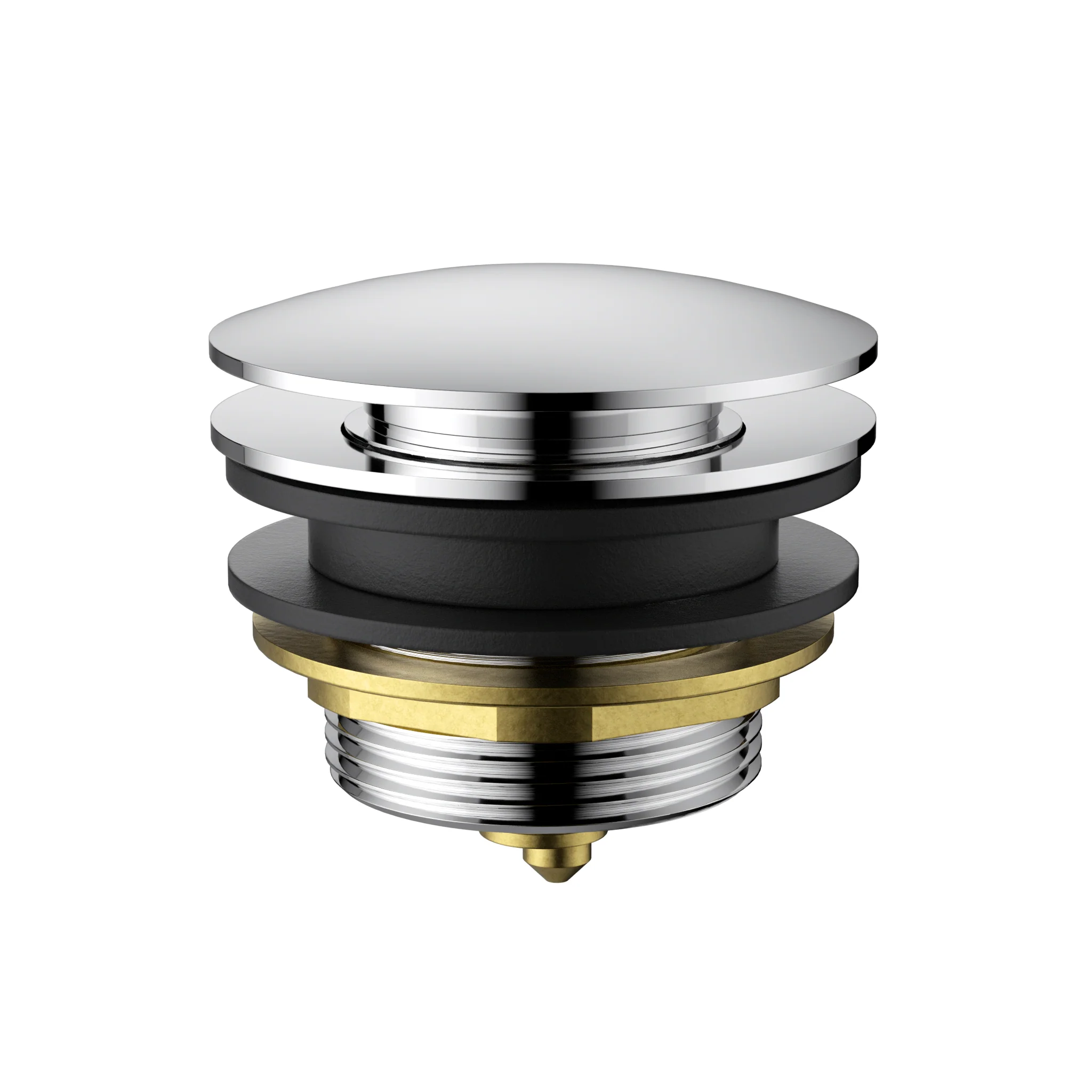 Chrome Non Overflow 40mm Bath Pop Up Waste