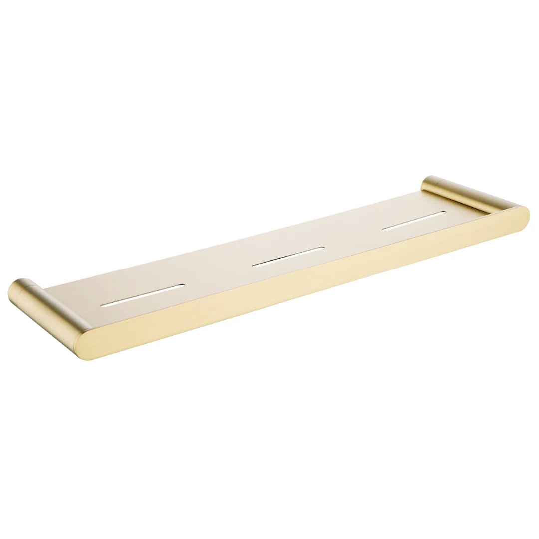 Classic Brushed Gold Shower Shelf